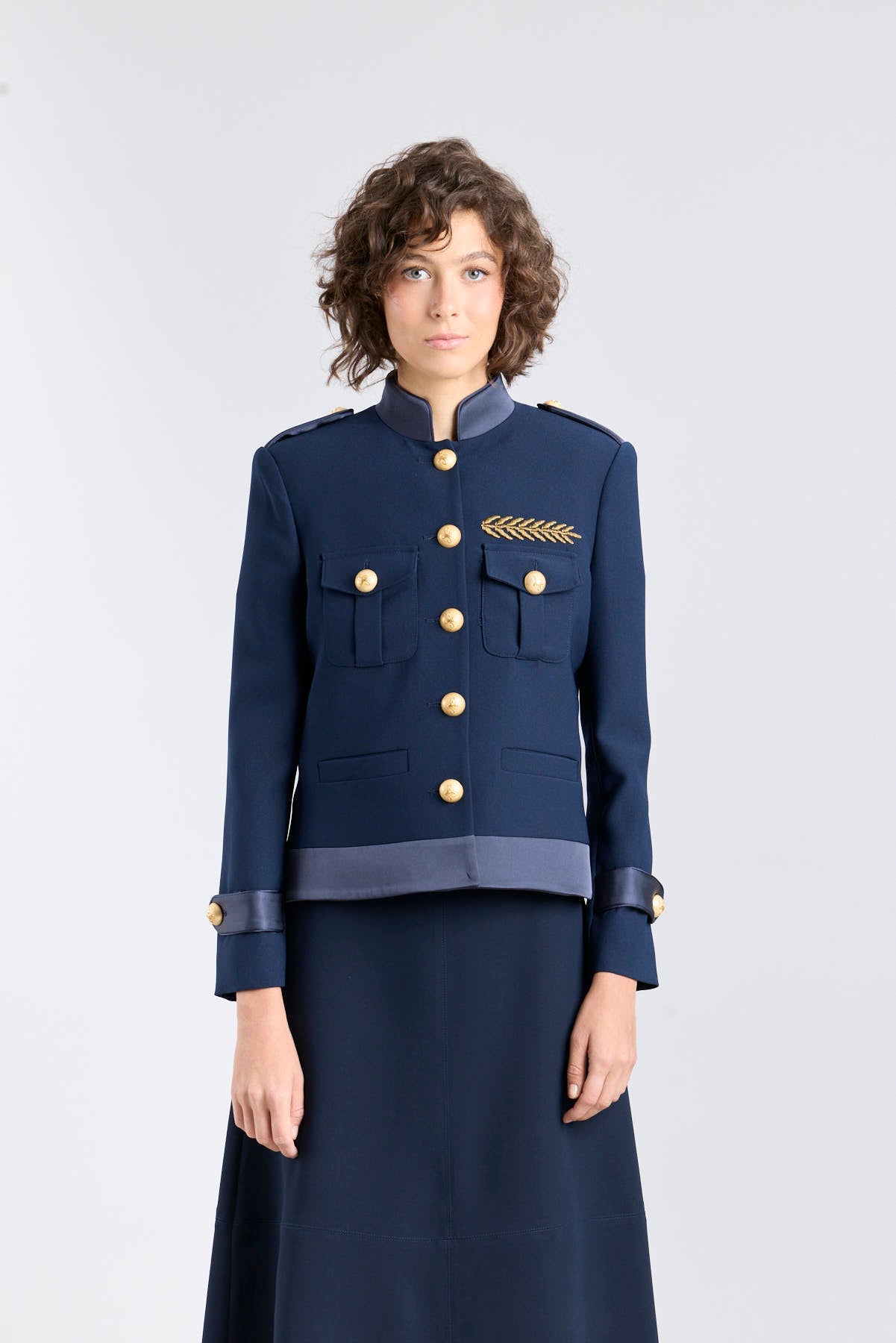 Ilva Star Navy Military Jacket with Gold Embroidery - Limited Edition - THE EXTREME COLLECTION