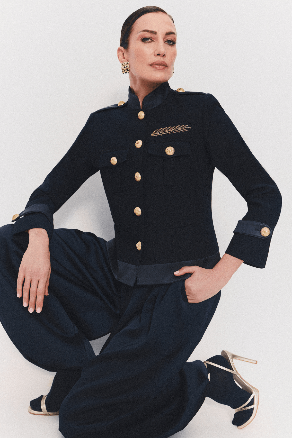 Ilva Star Navy Military Jacket with Gold Embroidery - Limited Edition - THE EXTREME COLLECTION