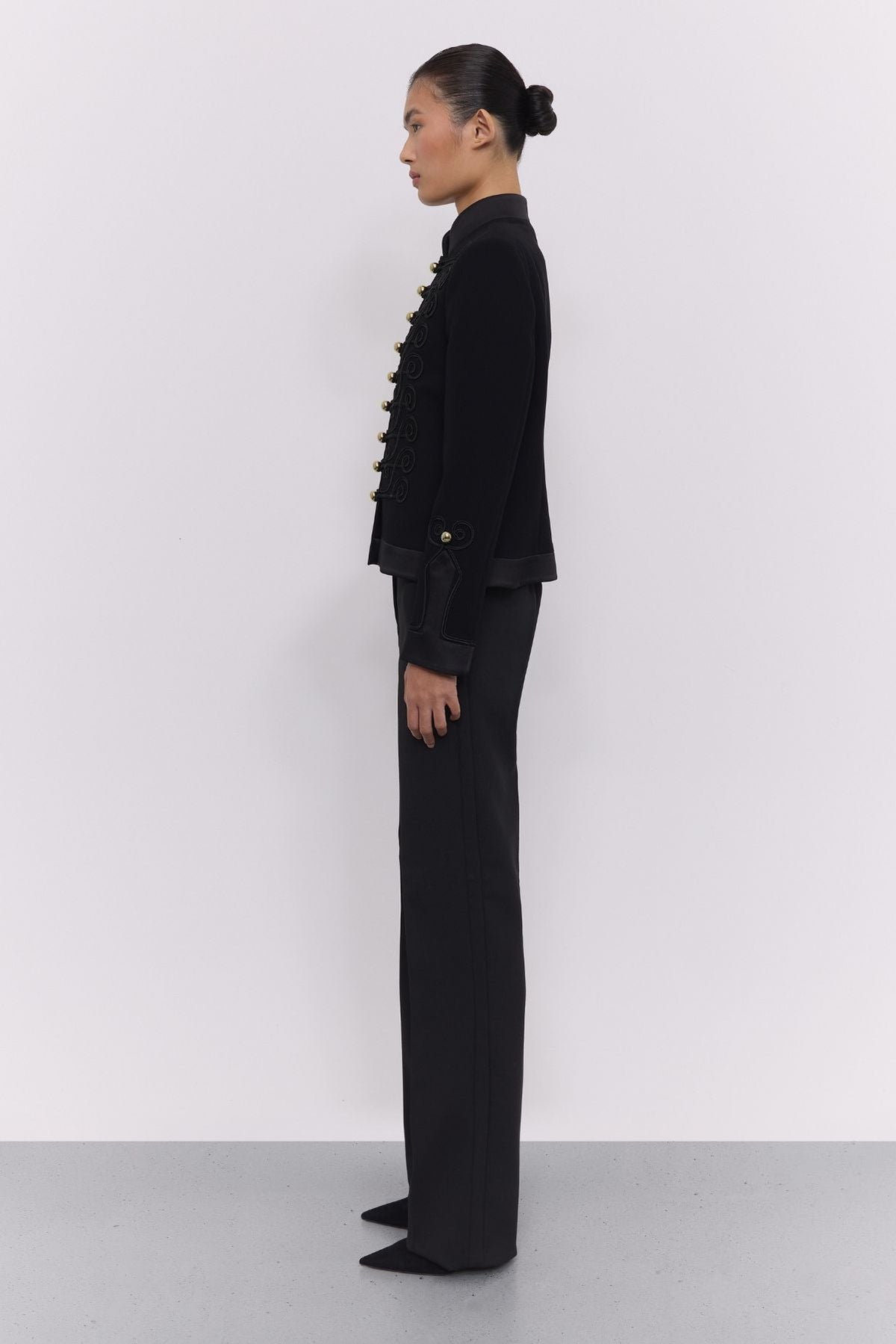La Spezia Black Soutache Military Blazer - Limited Edition - THE EXTREME COLLECTION