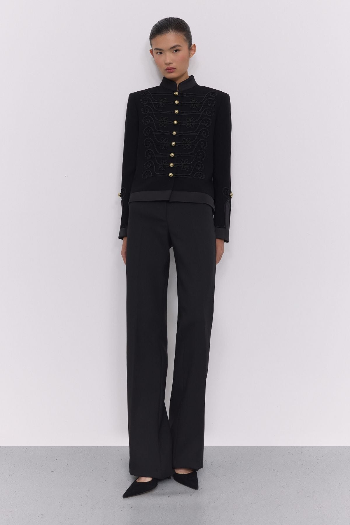 La Spezia Black Soutache Military Blazer - Limited Edition - THE EXTREME COLLECTION