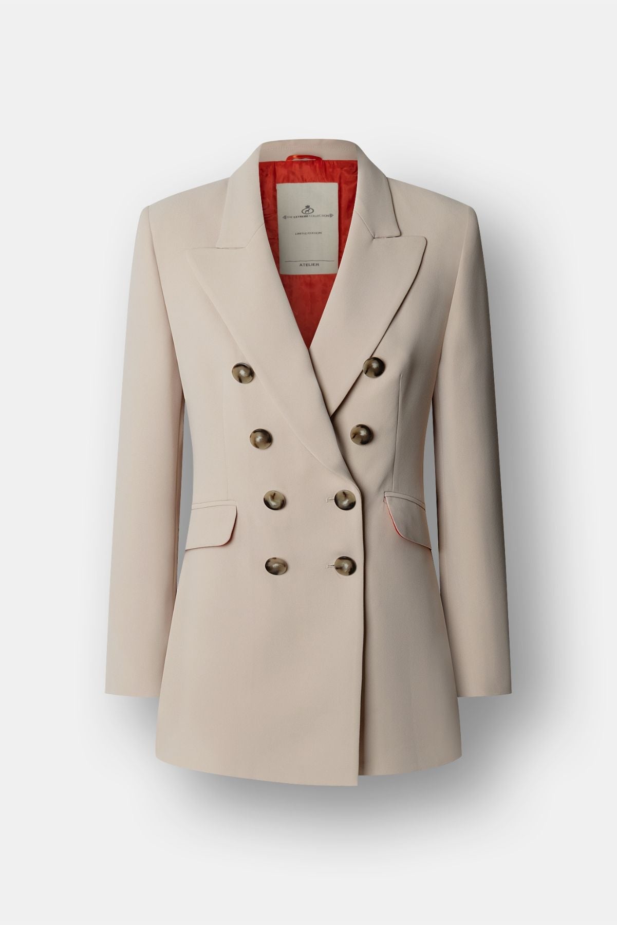 Lafayette Double - Breasted Cream Tailored Blazer - Limited Edition - THE EXTREME COLLECTION