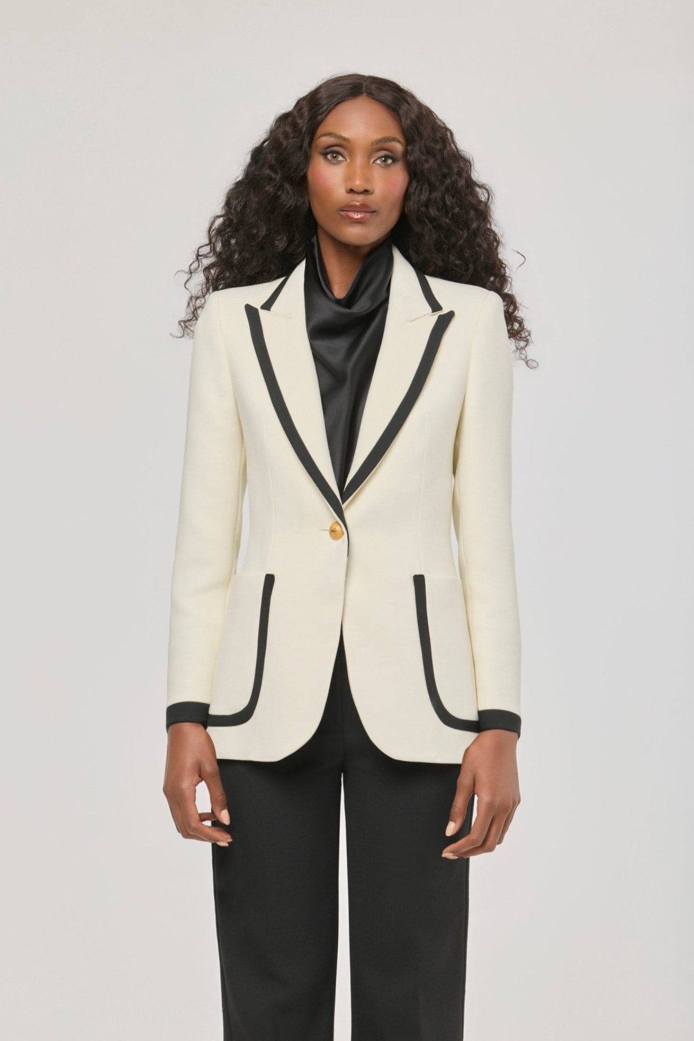 Laurent Two-Tone Blazer with Piping - Limited Edition - THE EXTREME COLLECTION
