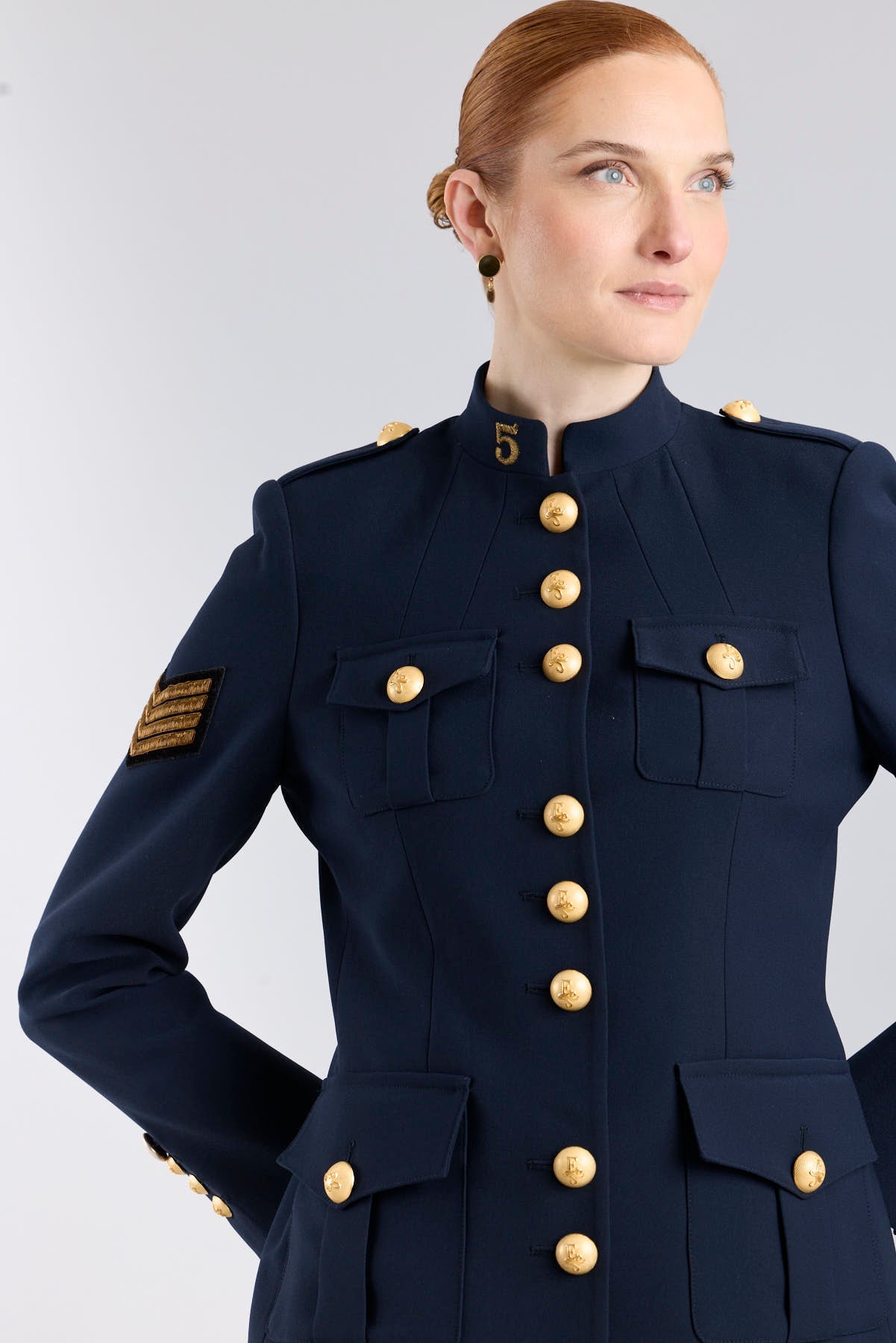 Manhattan Blue Military Tailored Jacket - Limited Edition - THE EXTREME COLLECTION