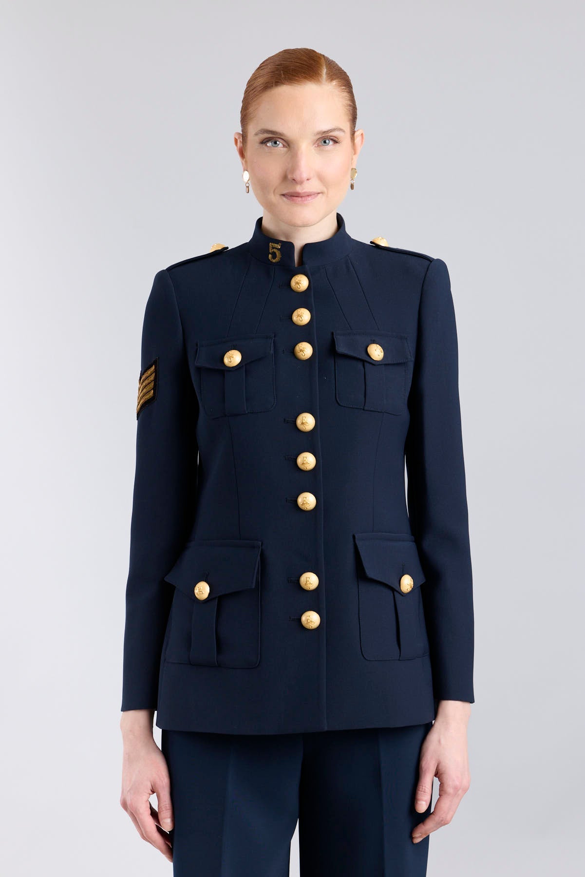 Manhattan Blue Military Tailored Jacket - Limited Edition - THE EXTREME COLLECTION