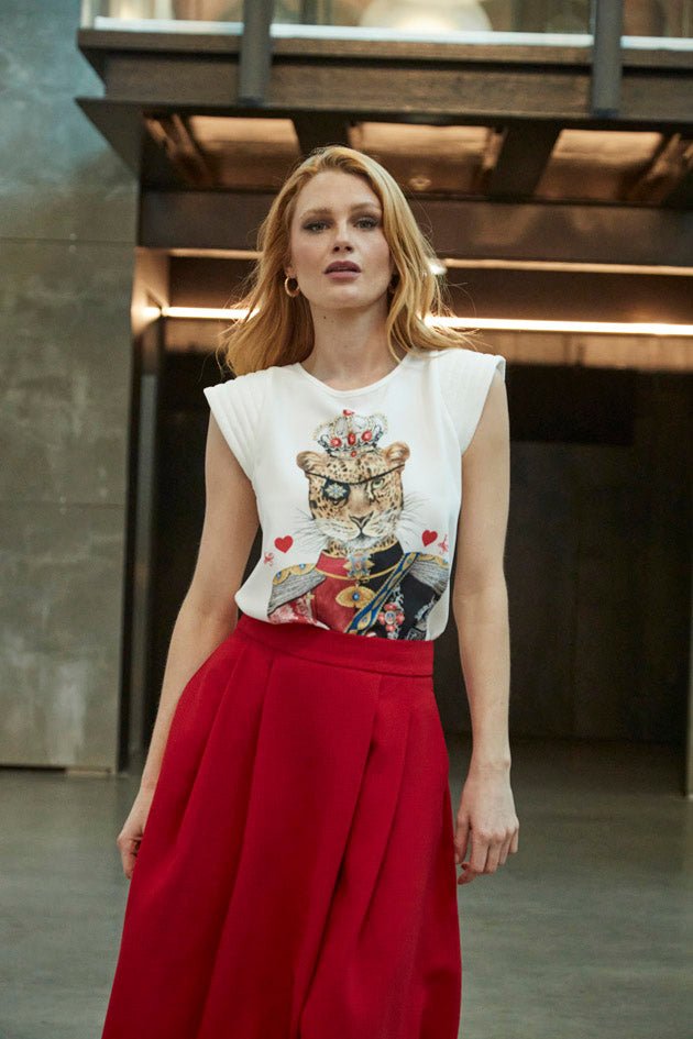 MARISCAL LEOPARD WHITE T - SHIRT - THE EXTREME COLLECTION