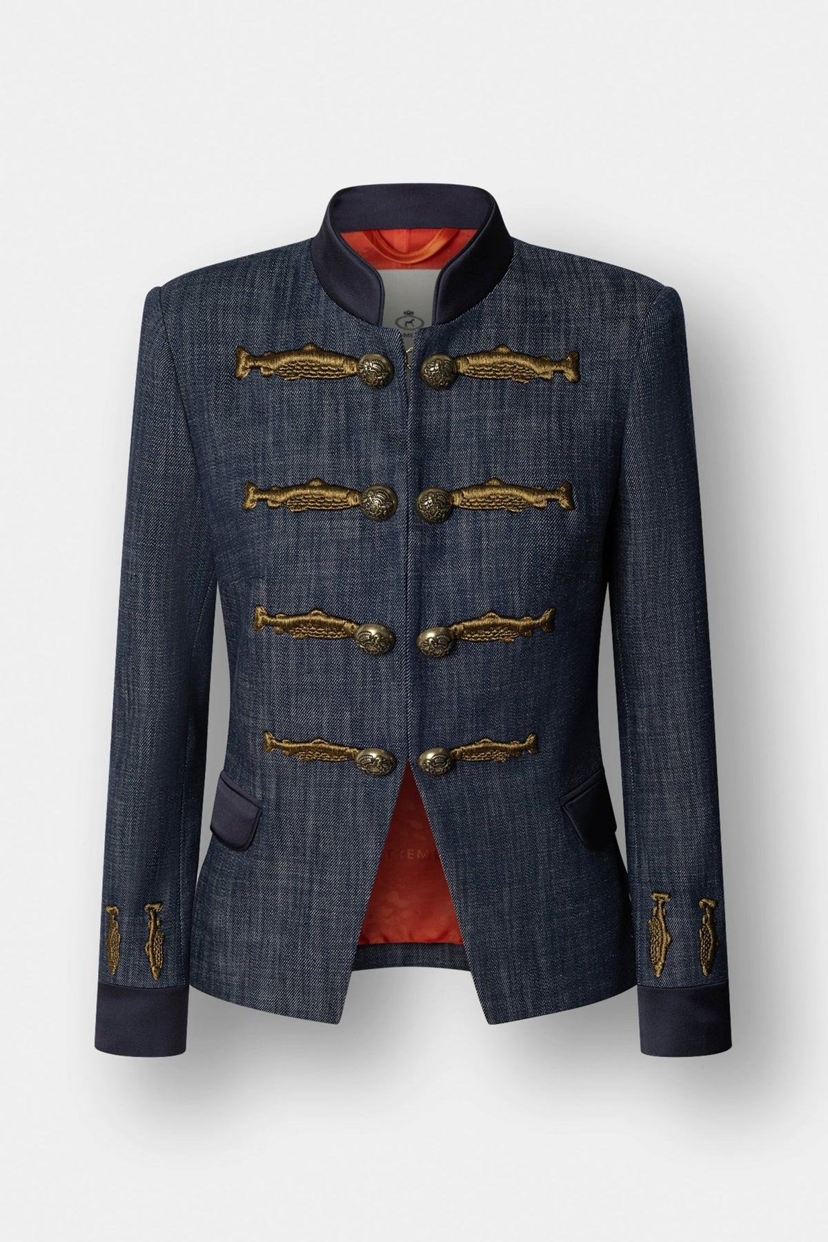 Nuvola Denim Embroidered Cotton Blazer - Limited Edition - THE EXTREME COLLECTION