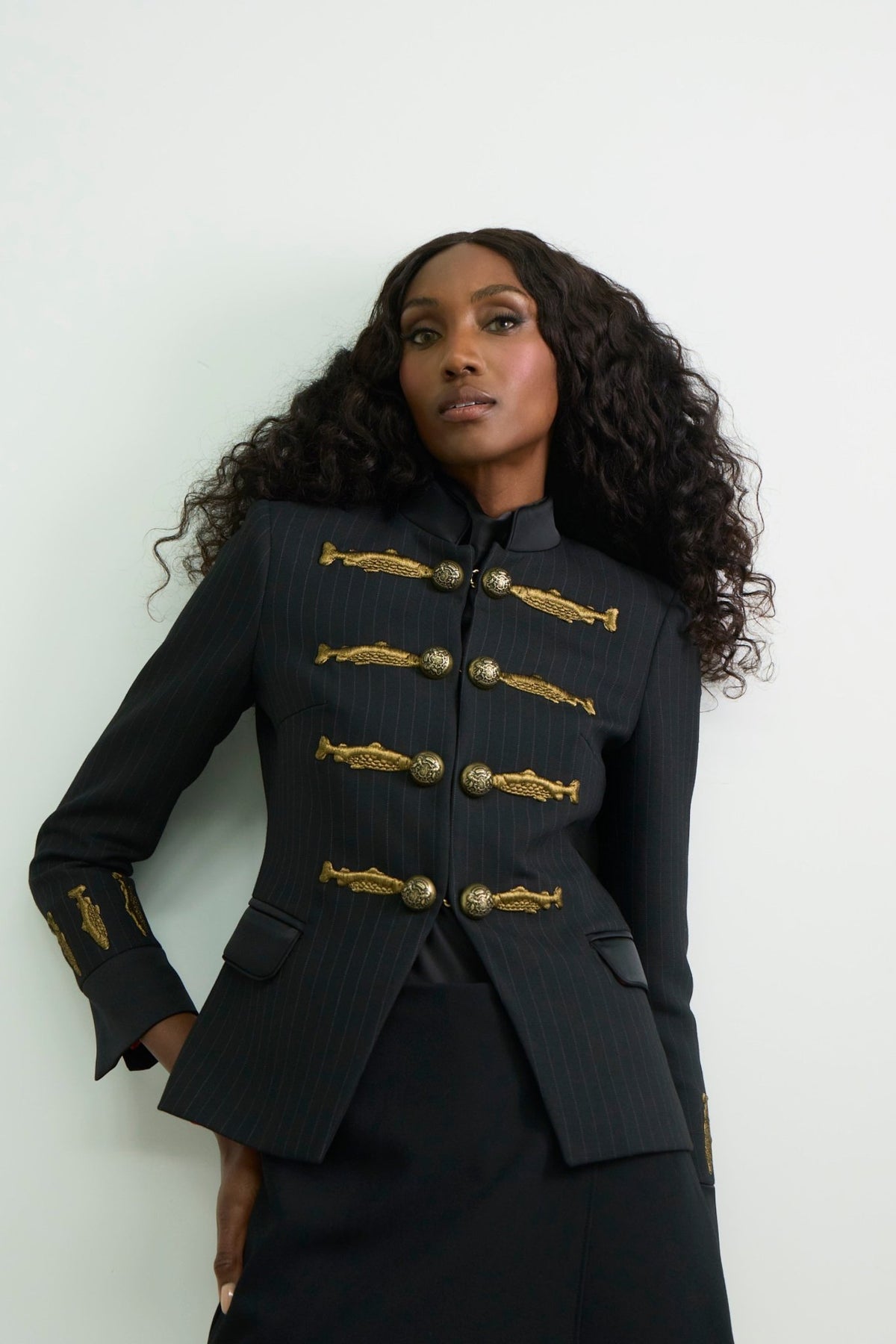 Nuvola Diplomatic Pinstripe Embroidered Blazer - Limited Edition - THE EXTREME COLLECTION