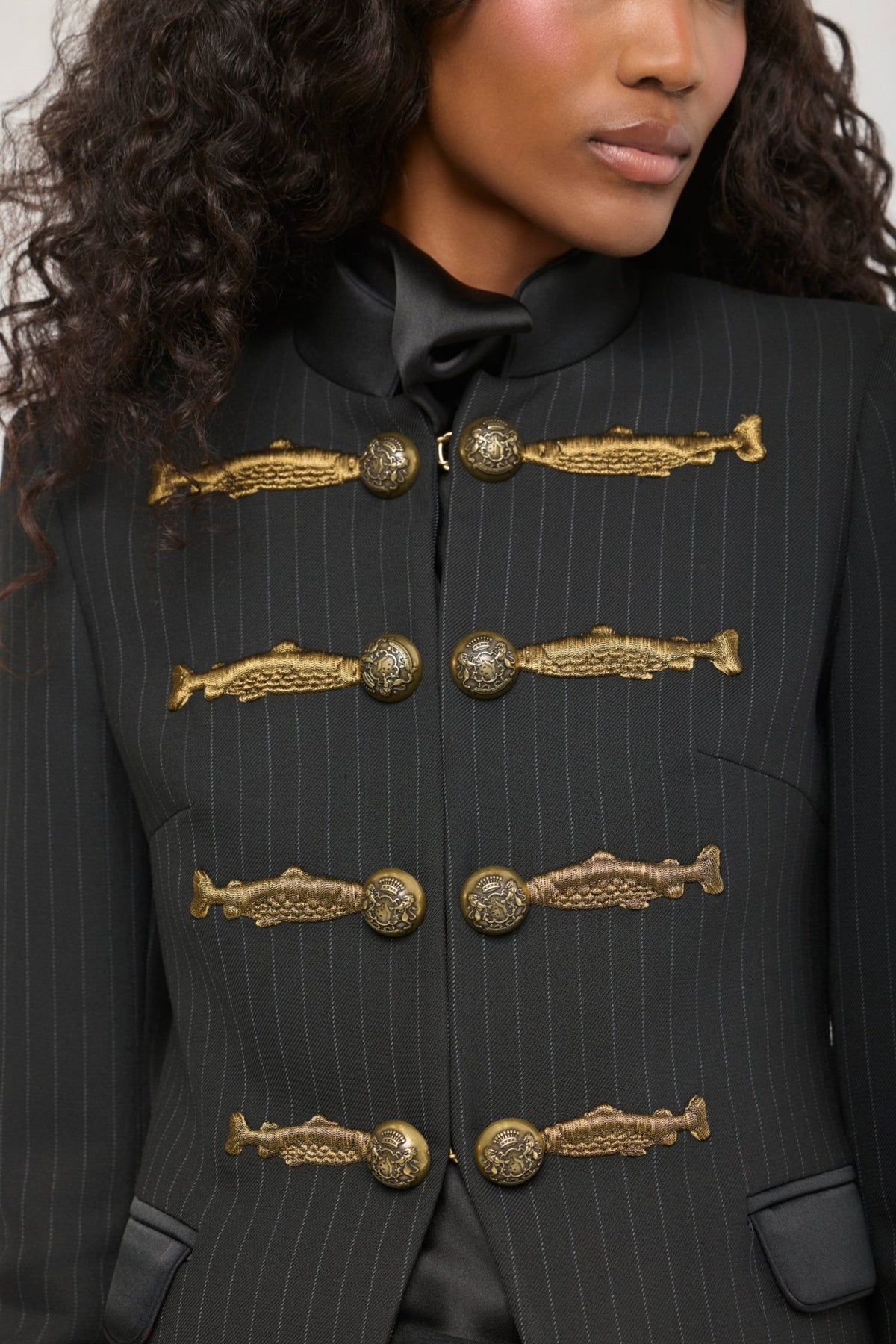 Nuvola Diplomatic Pinstripe Embroidered Blazer - Limited Edition - THE EXTREME COLLECTION