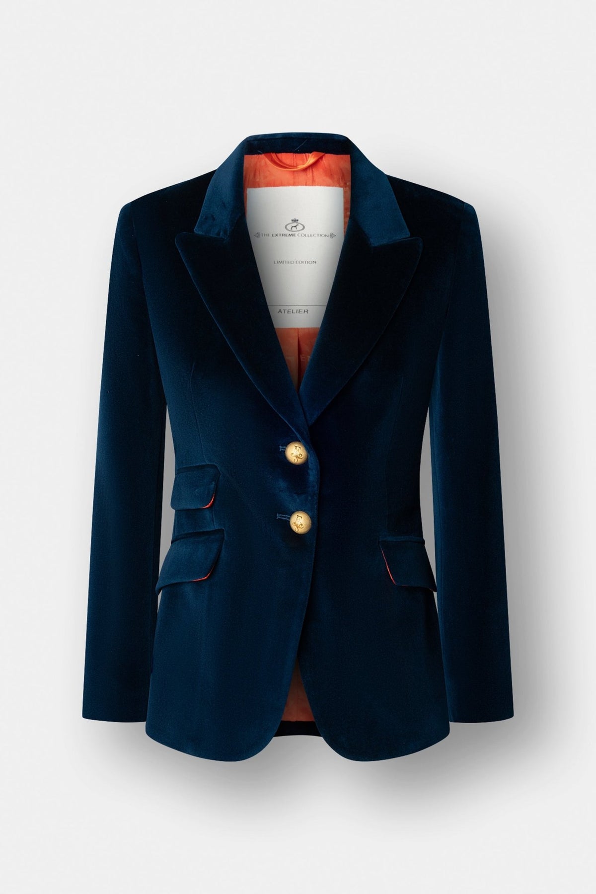 Oliva Blue Velvet Blazer - Limited Edition - THE EXTREME COLLECTION