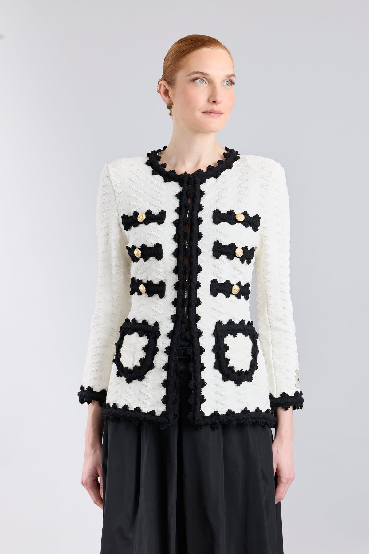 Oliver Monochrome Structured Knit Jacket - Limited Edition - THE EXTREME COLLECTION