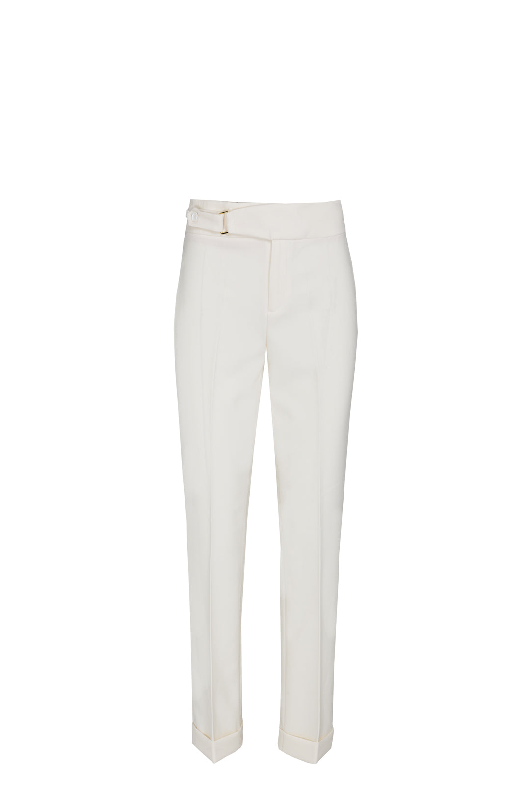 ATELIER 02 CREAM BUCKLE TROUSERS