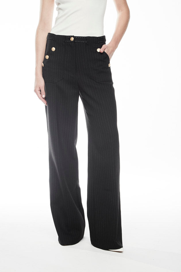 Heritage Pinstripe Tailored Trousers