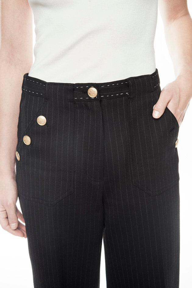 Heritage Pinstripe Tailored Trousers