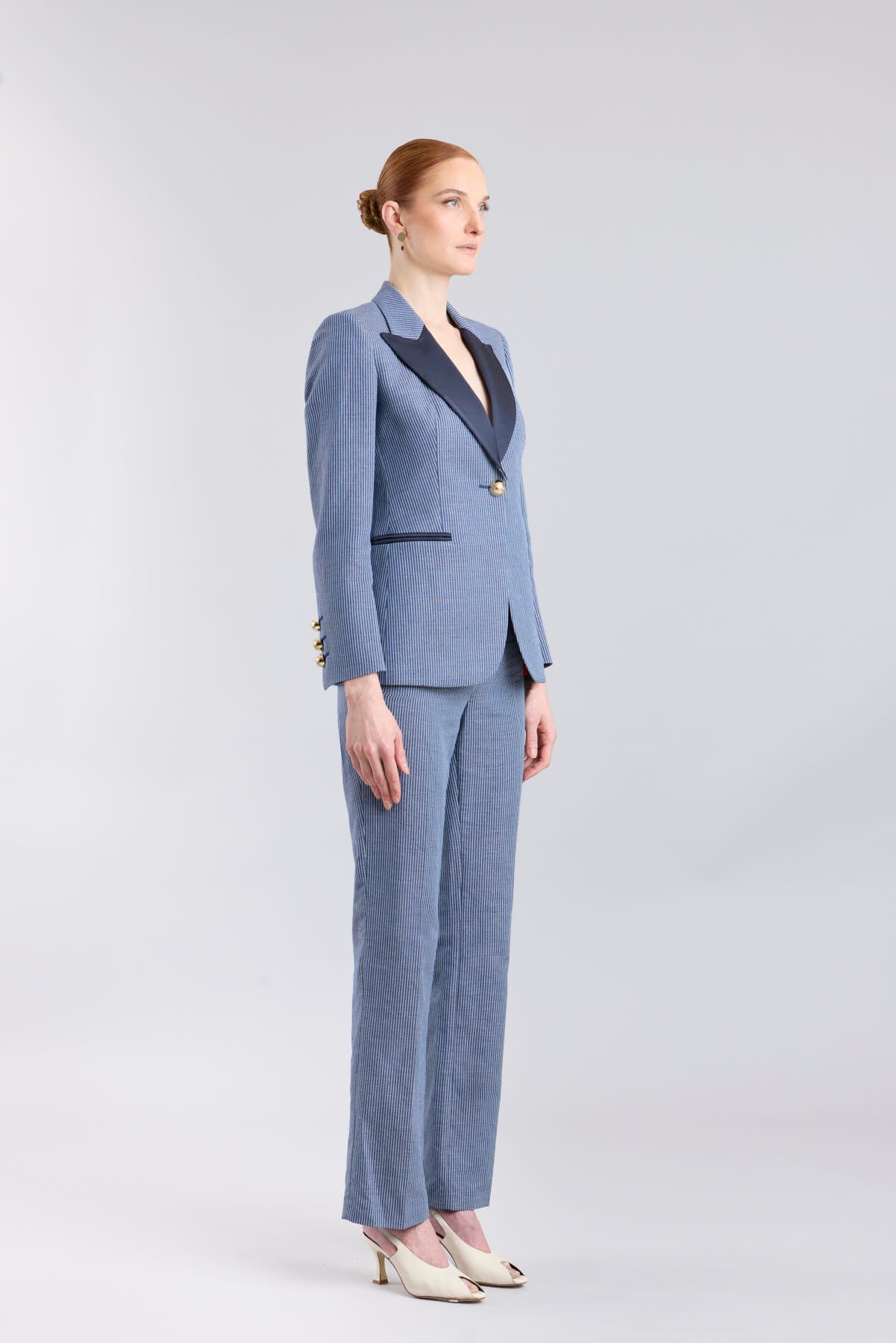 Paddy Striped Linen Tailored Blazer - Limited Edition - THE EXTREME COLLECTION