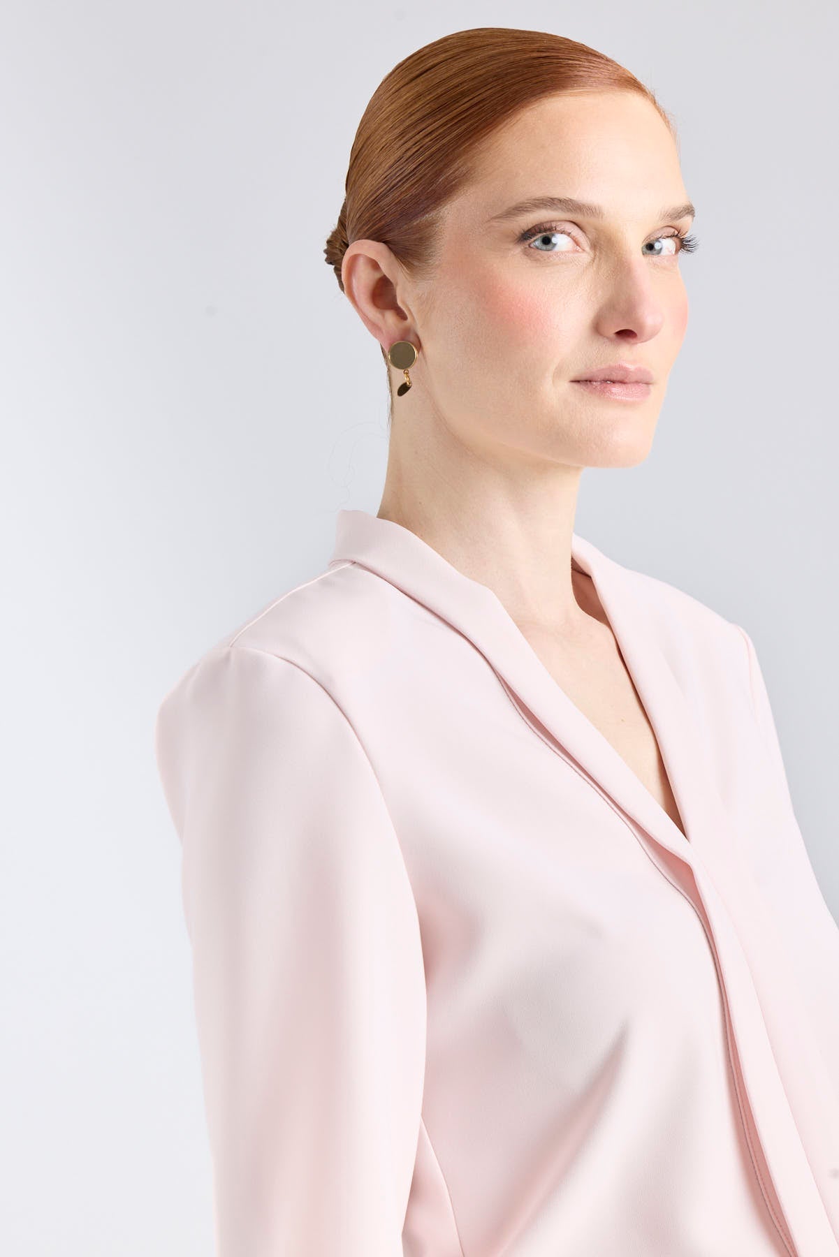 Pink Tuxedo Collar Blouse - Limited Edition - THE EXTREME COLLECTION