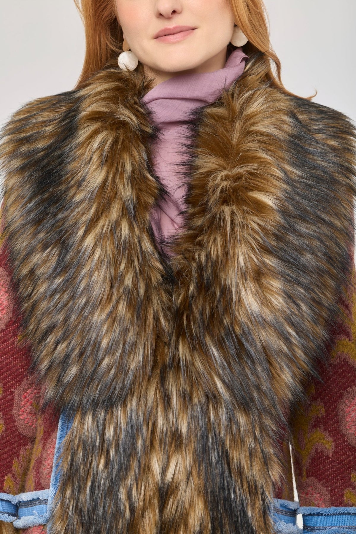 Piper Long Knit Coat with Faux Fur - Limited Edition - THE EXTREME COLLECTION