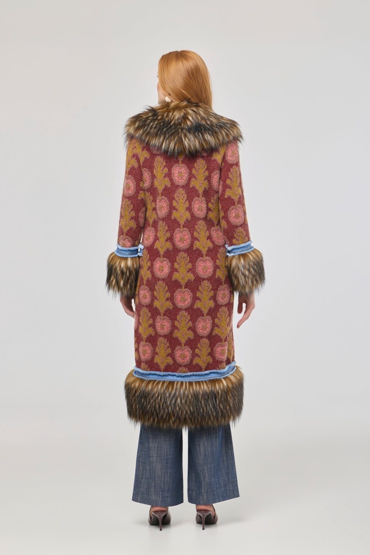 Piper Long Knit Coat with Faux Fur - Limited Edition - THE EXTREME COLLECTION