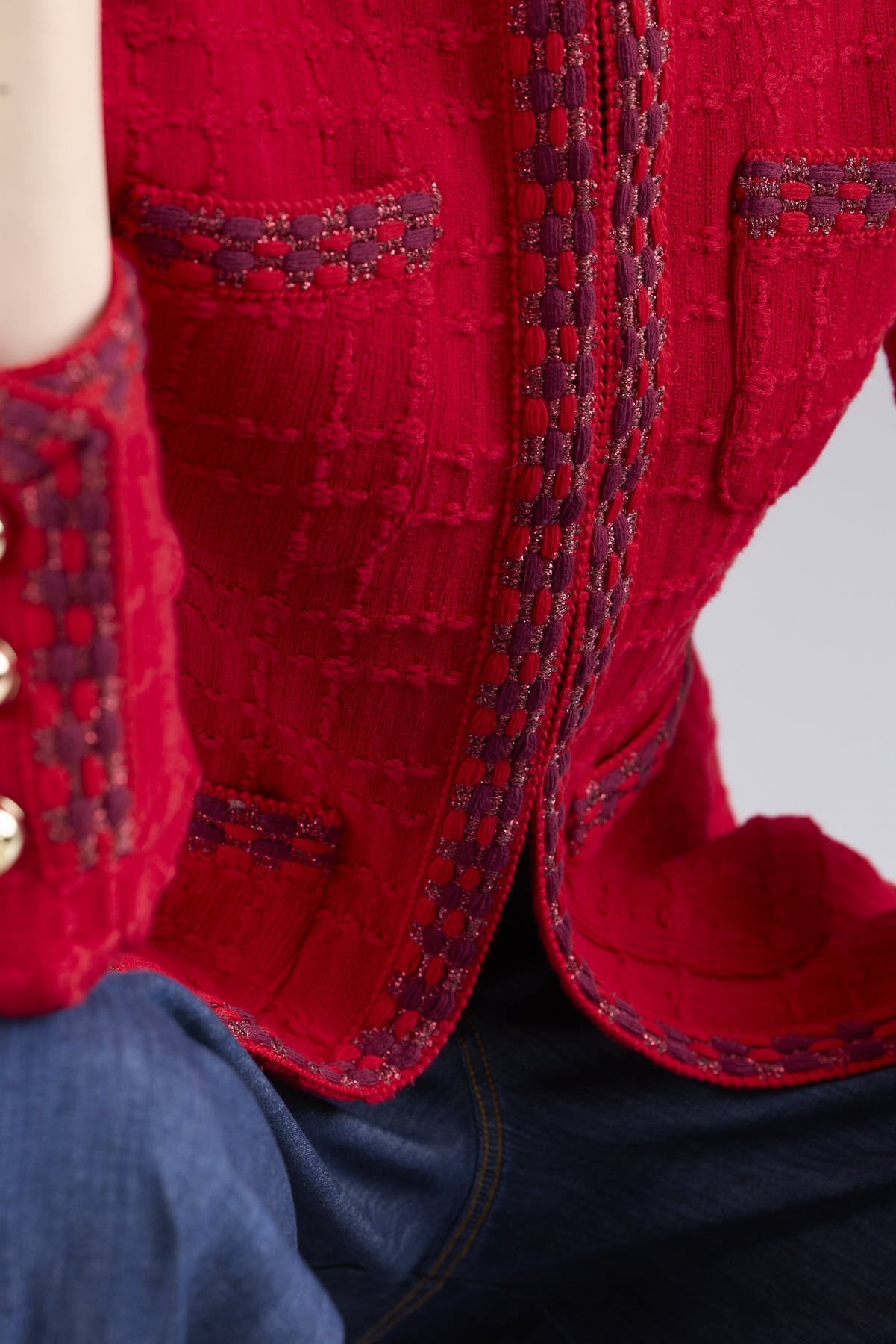 Prince Structured Red Knit Jacket - Limited Edition - THE EXTREME COLLECTION