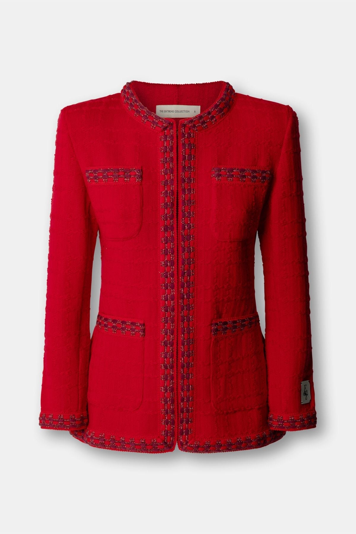 Prince Structured Red Knit Jacket - Limited Edition - THE EXTREME COLLECTION