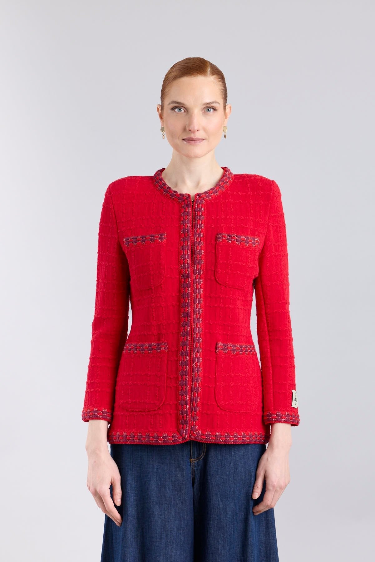 Prince Structured Red Knit Jacket - Limited Edition - THE EXTREME COLLECTION
