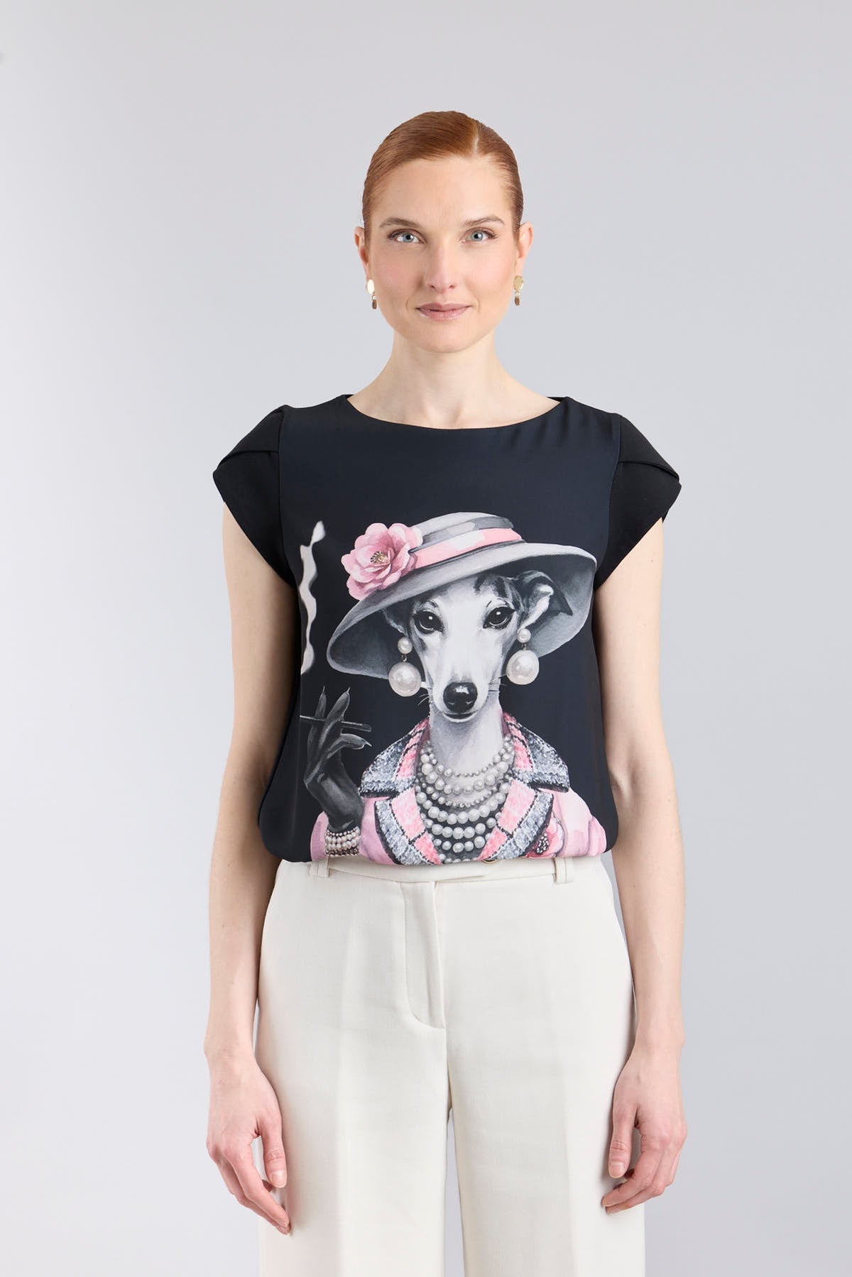 Printed Black T-Shirt Camelia - Limited Edition - THE EXTREME COLLECTION