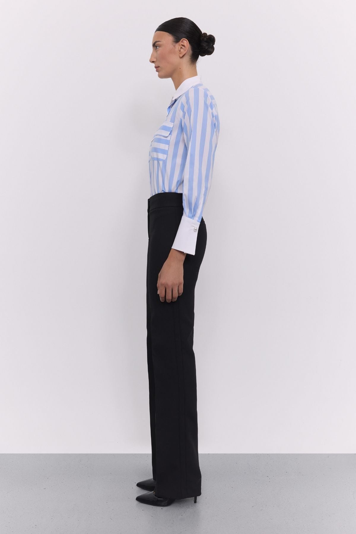 Sky Blue Striped Shirt Gabrielle - Limited Edition - THE EXTREME COLLECTION