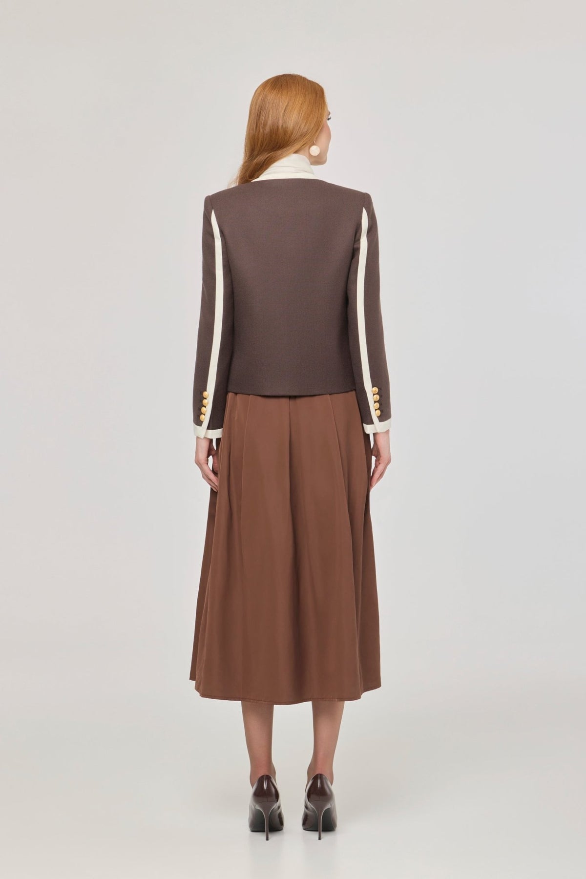 Talulla Wool Blazer with Round Neck - Limited Edition - THE EXTREME COLLECTION