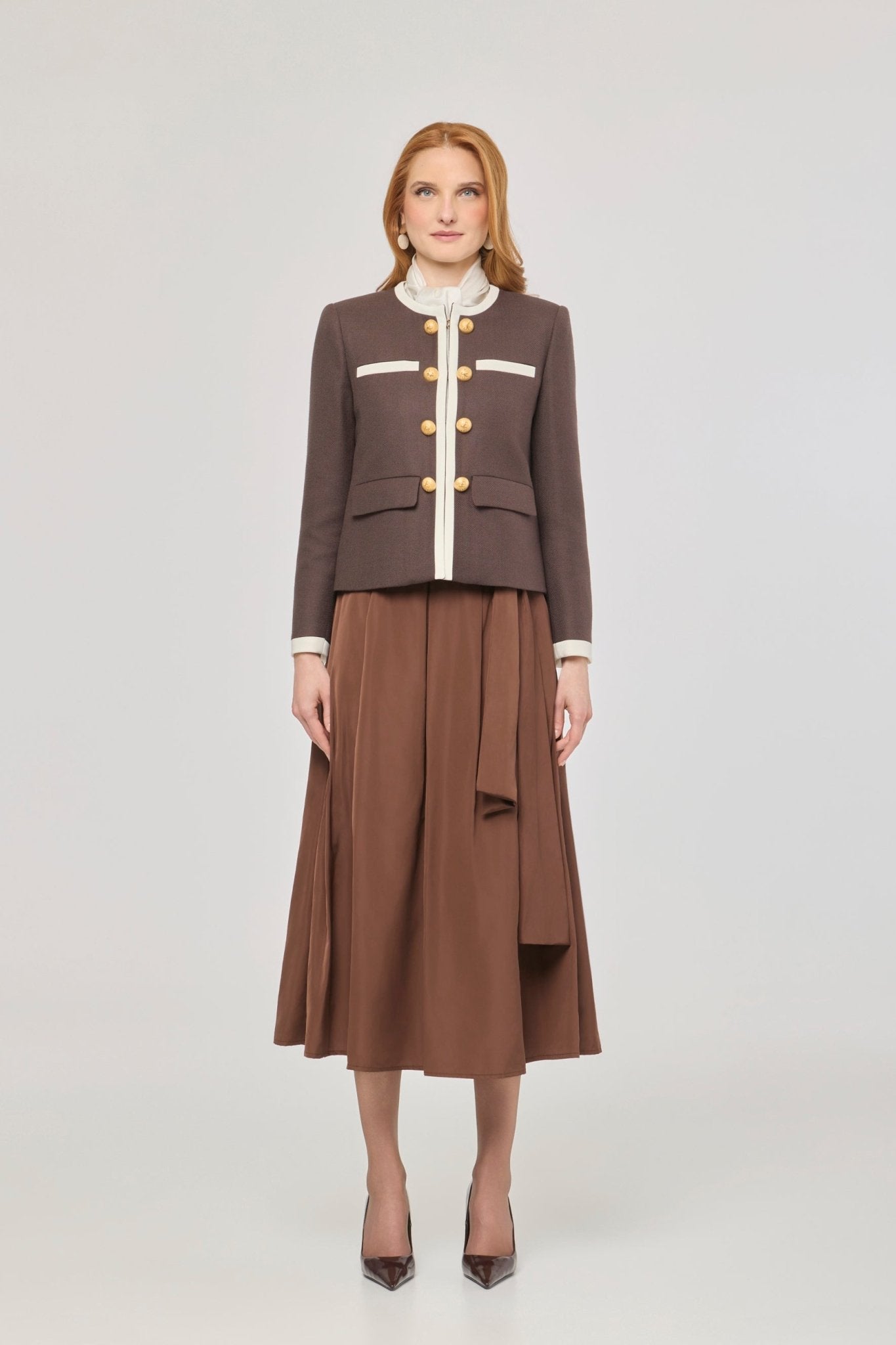Talulla Wool Blazer with Round Neck - Limited Edition - THE EXTREME COLLECTION