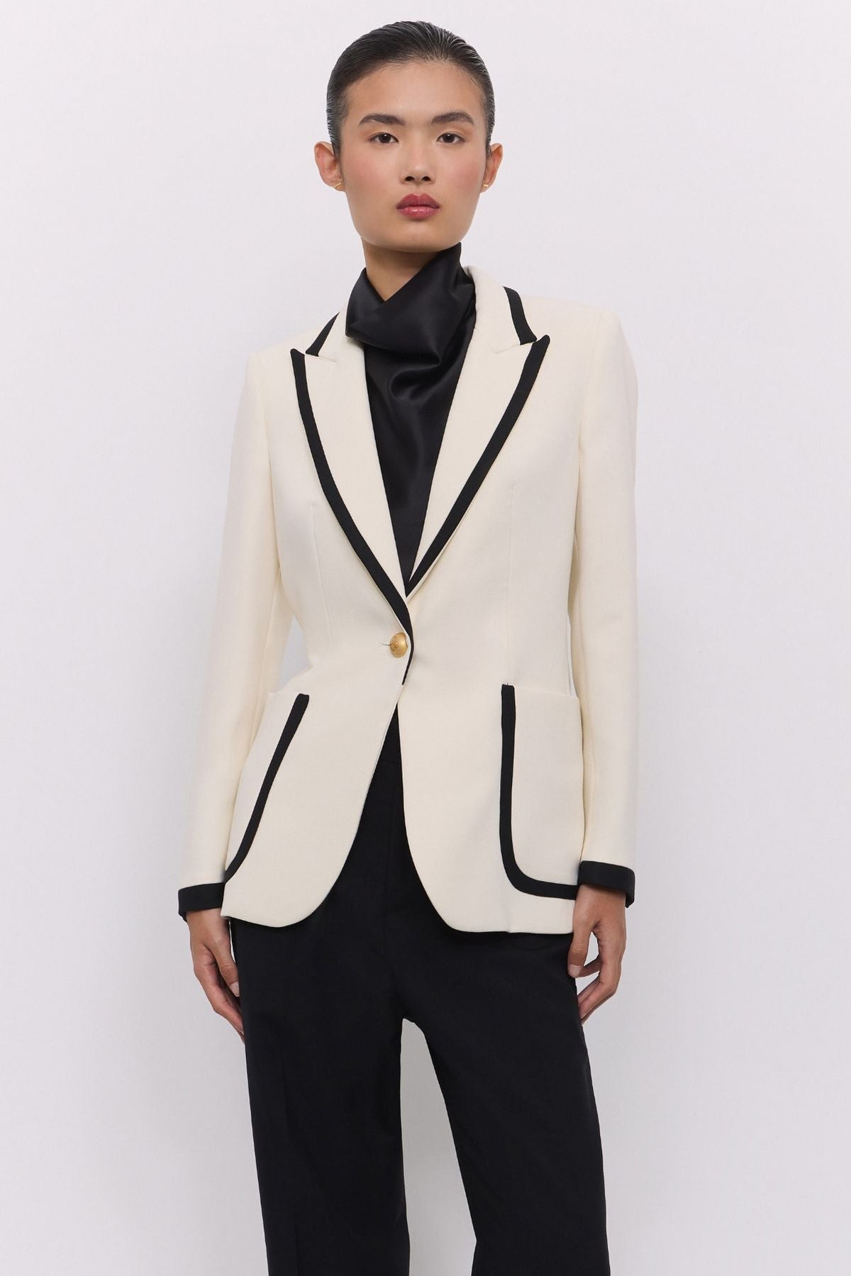 Two-Tone Blazer with Piping Laurent - Limited Edition - THE EXTREME COLLECTION