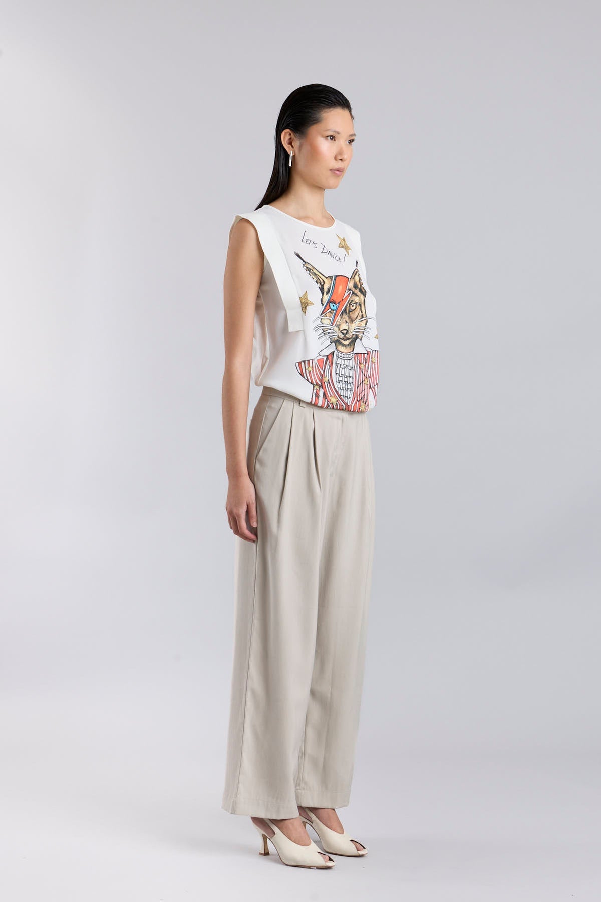 White Printed T-Shirt Let's Dance - Limited Edition - THE EXTREME COLLECTION