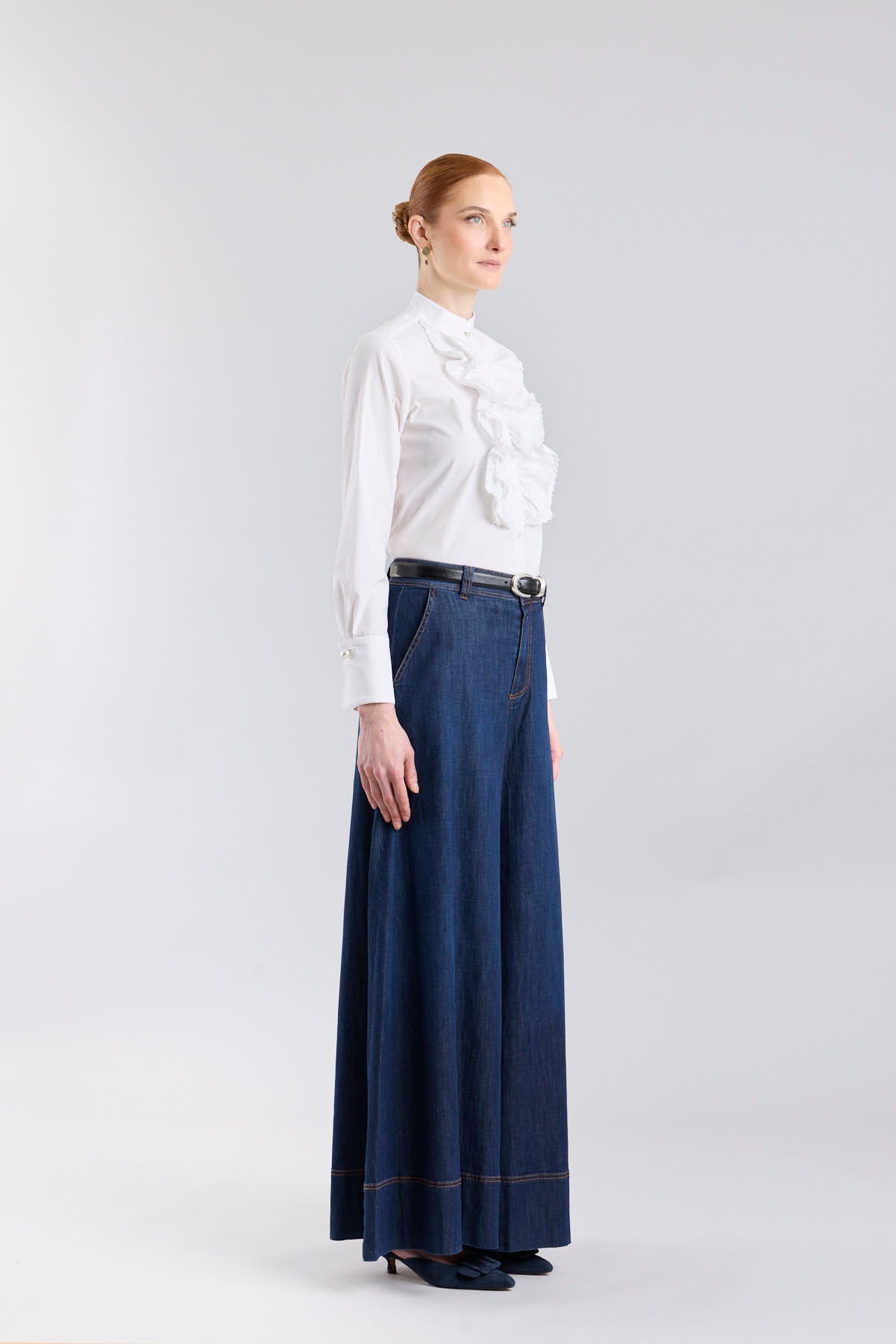 White Ruffled Blouse Dominique - Limited Edition - THE EXTREME COLLECTION