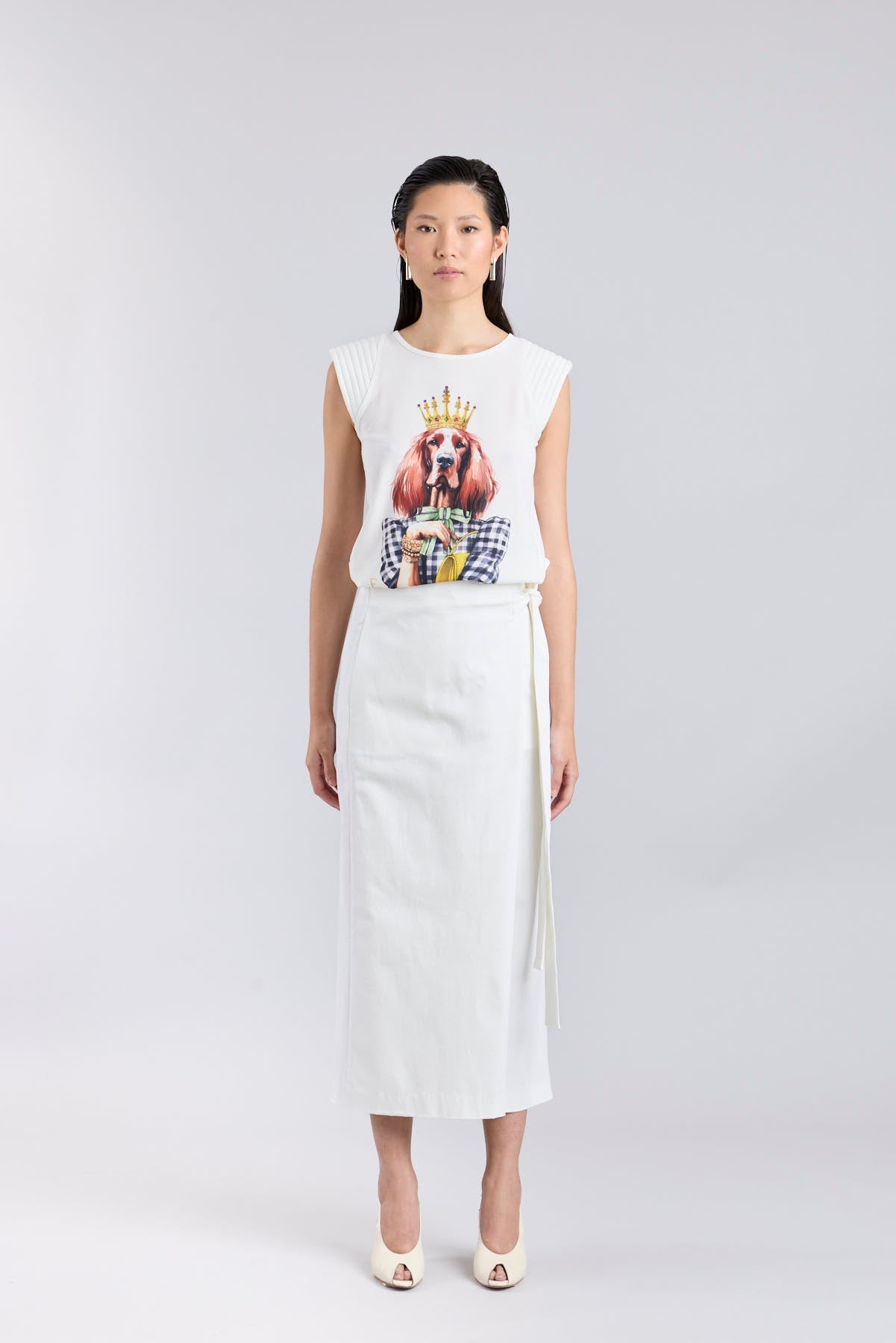 White Setter Crown Print T-Shirt - Limited Edition - THE EXTREME COLLECTION