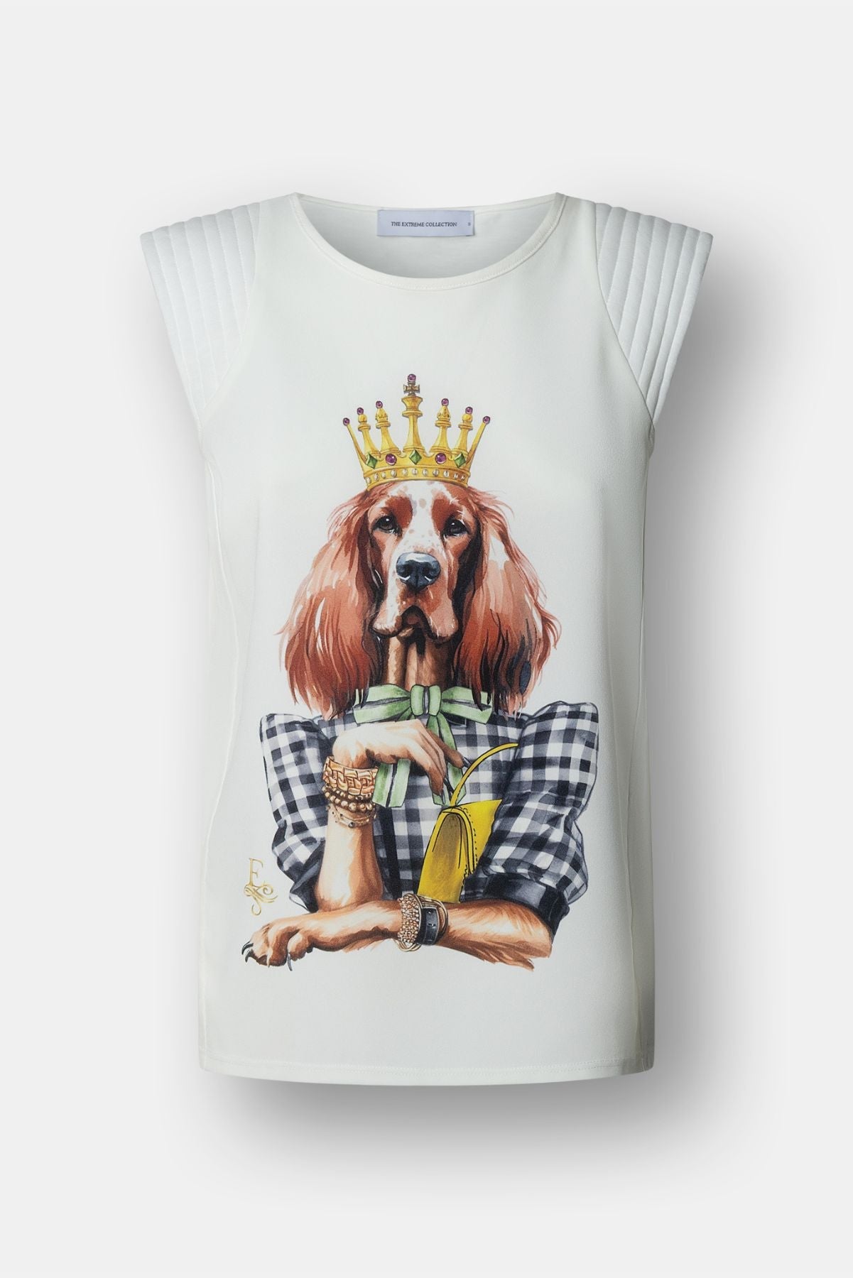 White Setter Crown Print T-Shirt - Limited Edition - THE EXTREME COLLECTION