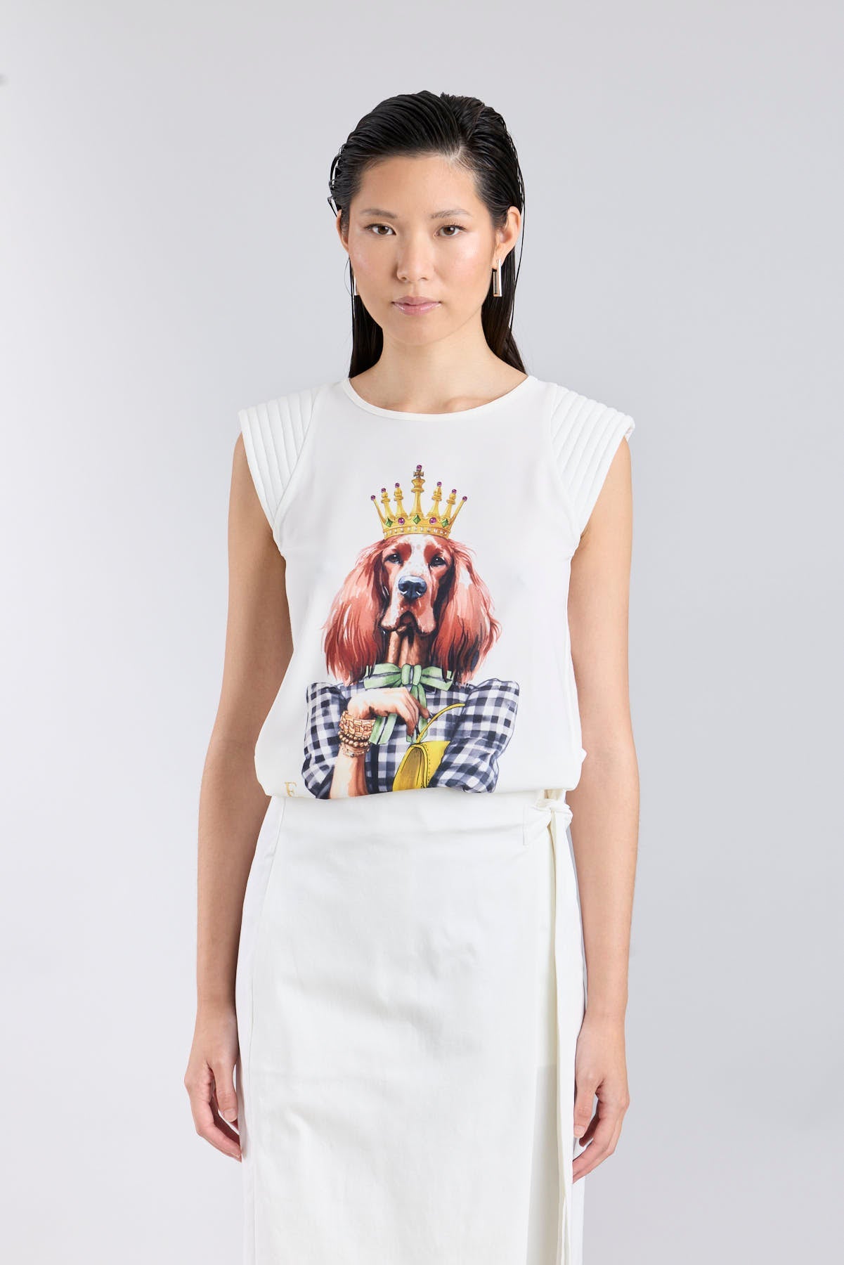 White Setter Crown Print T-Shirt - Limited Edition - THE EXTREME COLLECTION