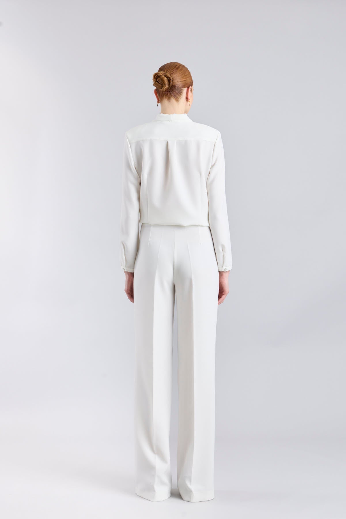 White Tuxedo Collar Blouse - Limited Edition - THE EXTREME COLLECTION