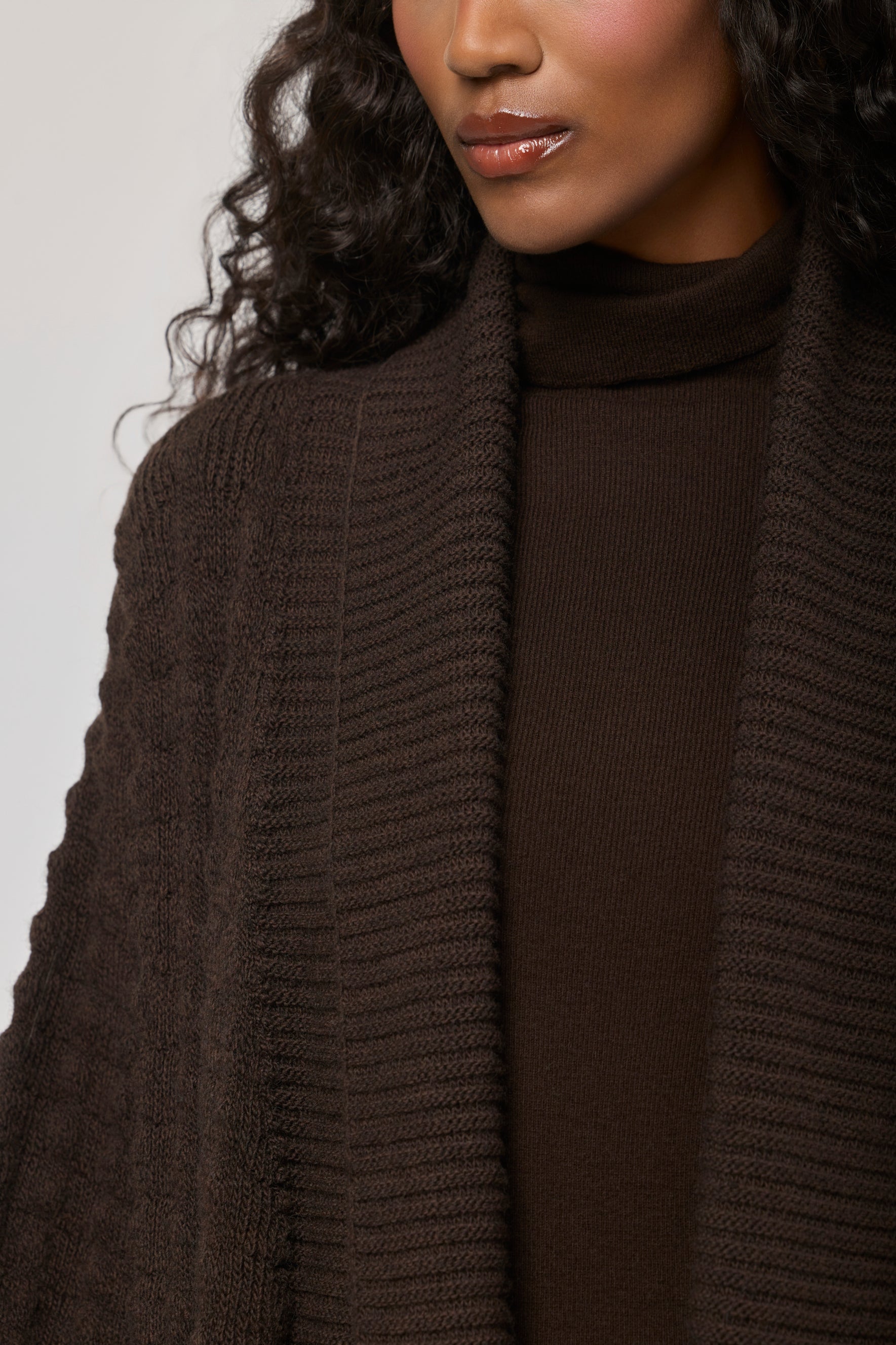 Dominic Long Brown Knit Cardigan - Limited Edition