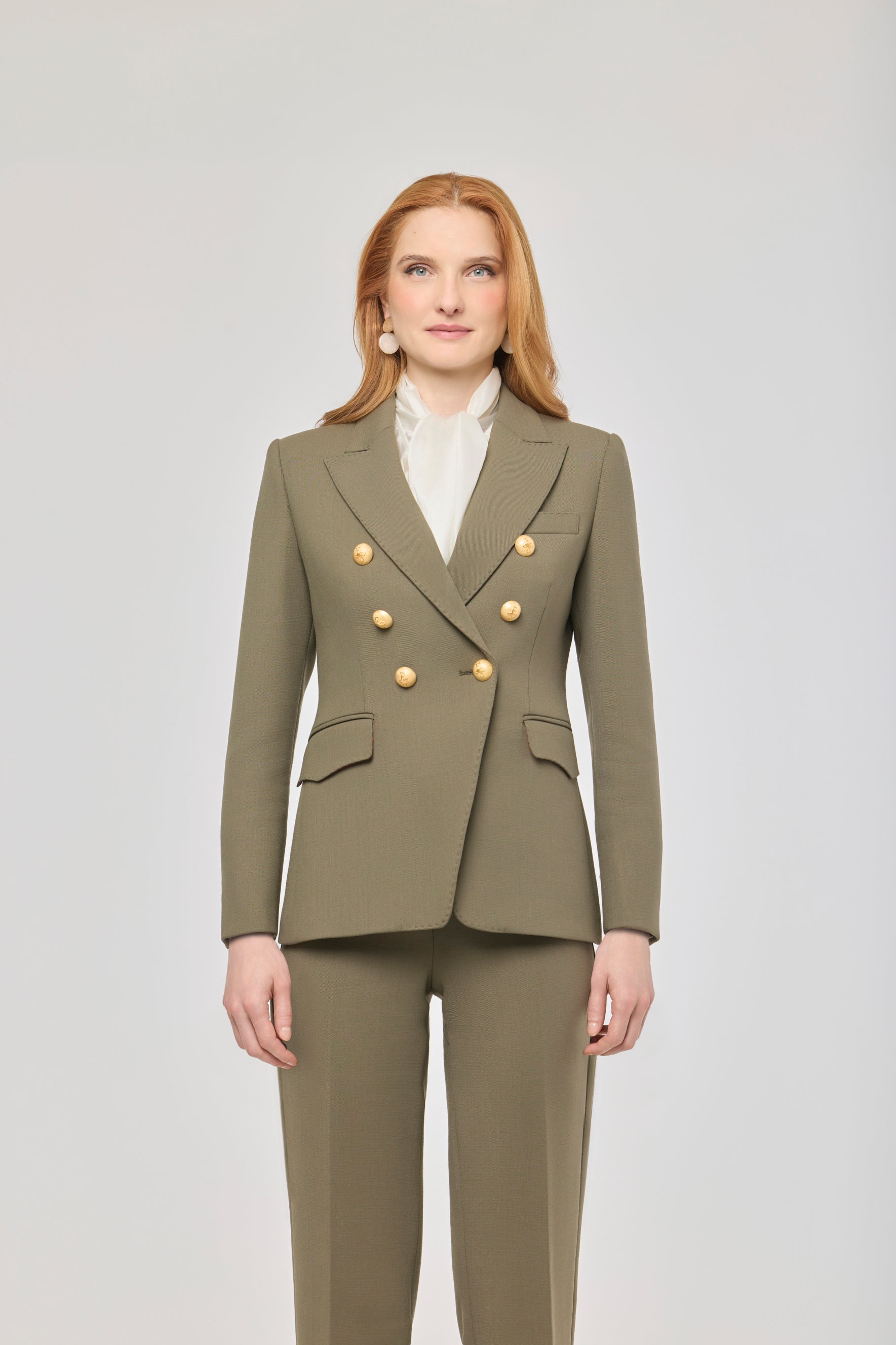 Garcia Vintage 02 Green Double-Breasted Blazer - Limited Edition