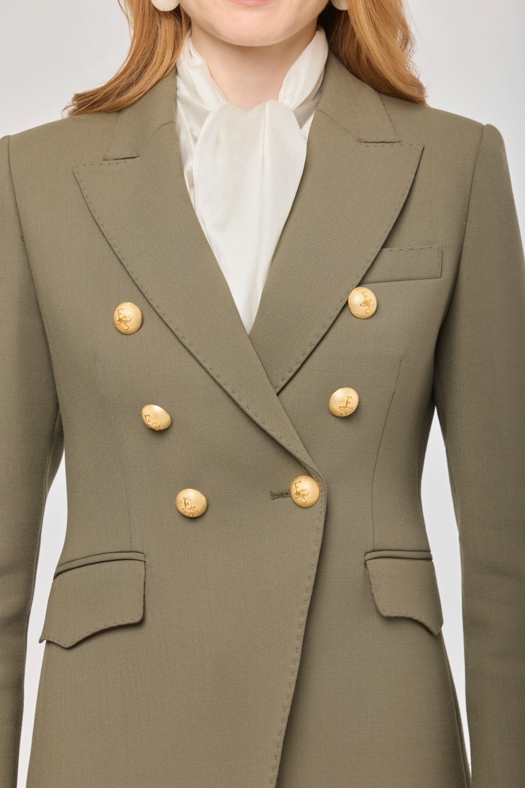 Garcia Vintage 02 Green Double-Breasted Blazer - Limited Edition