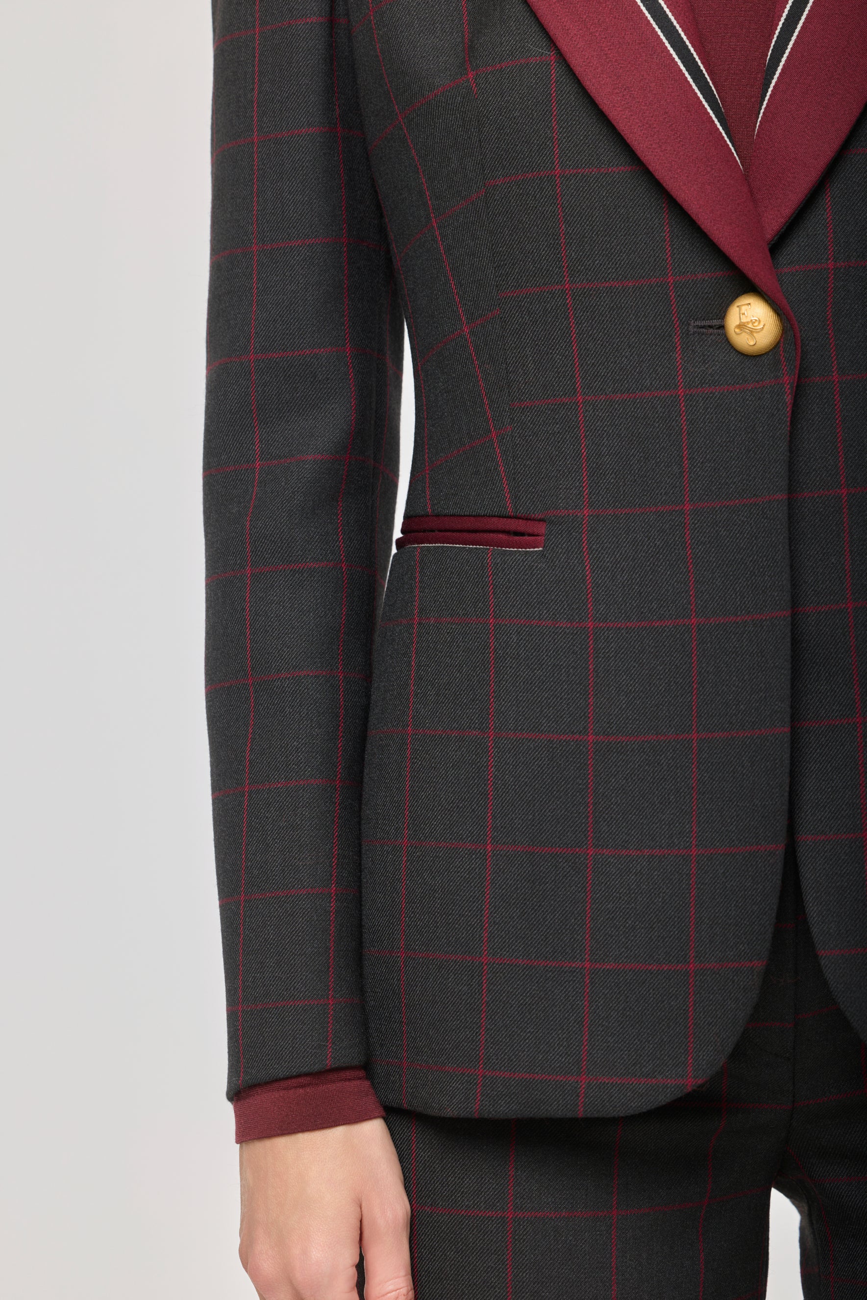 Rowan Wool Blazer with Contrast Lapel - Limited Edition