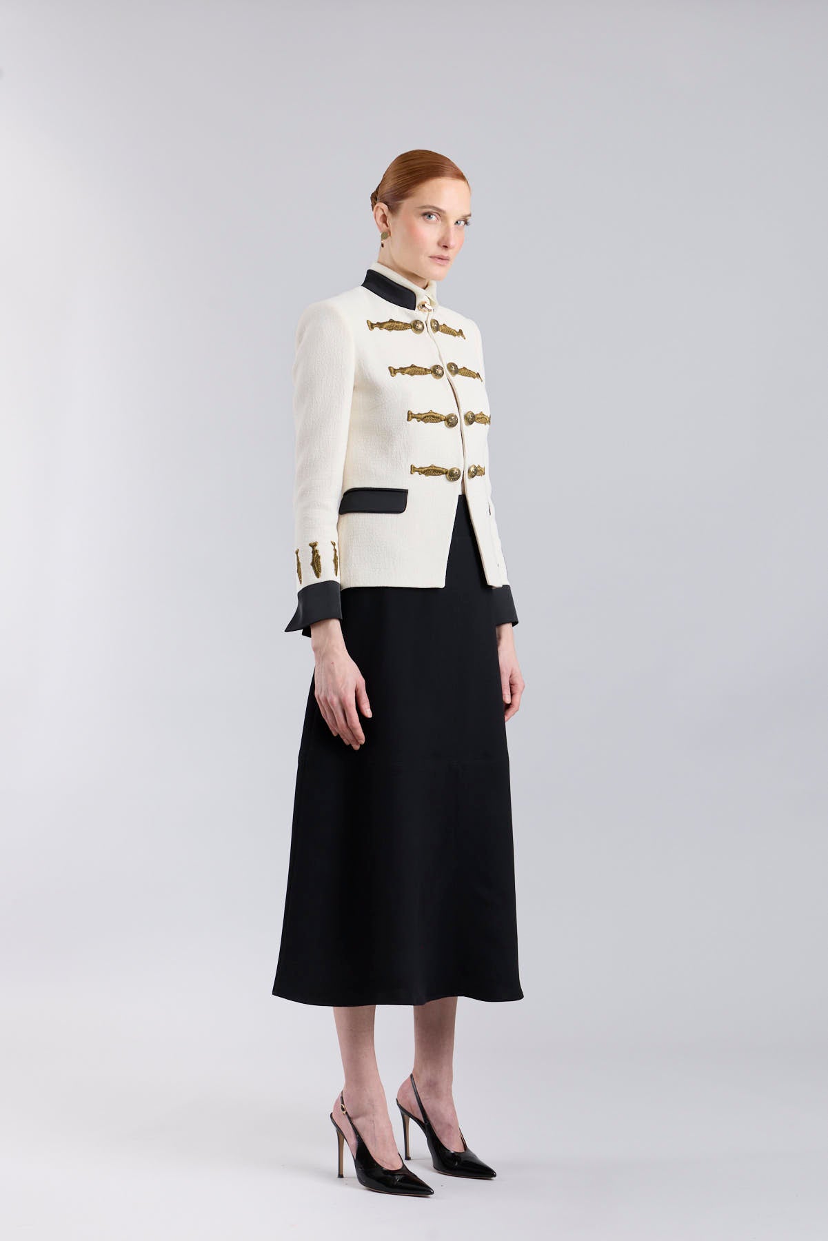 Black A-line Midi Skirt - Limited Edition