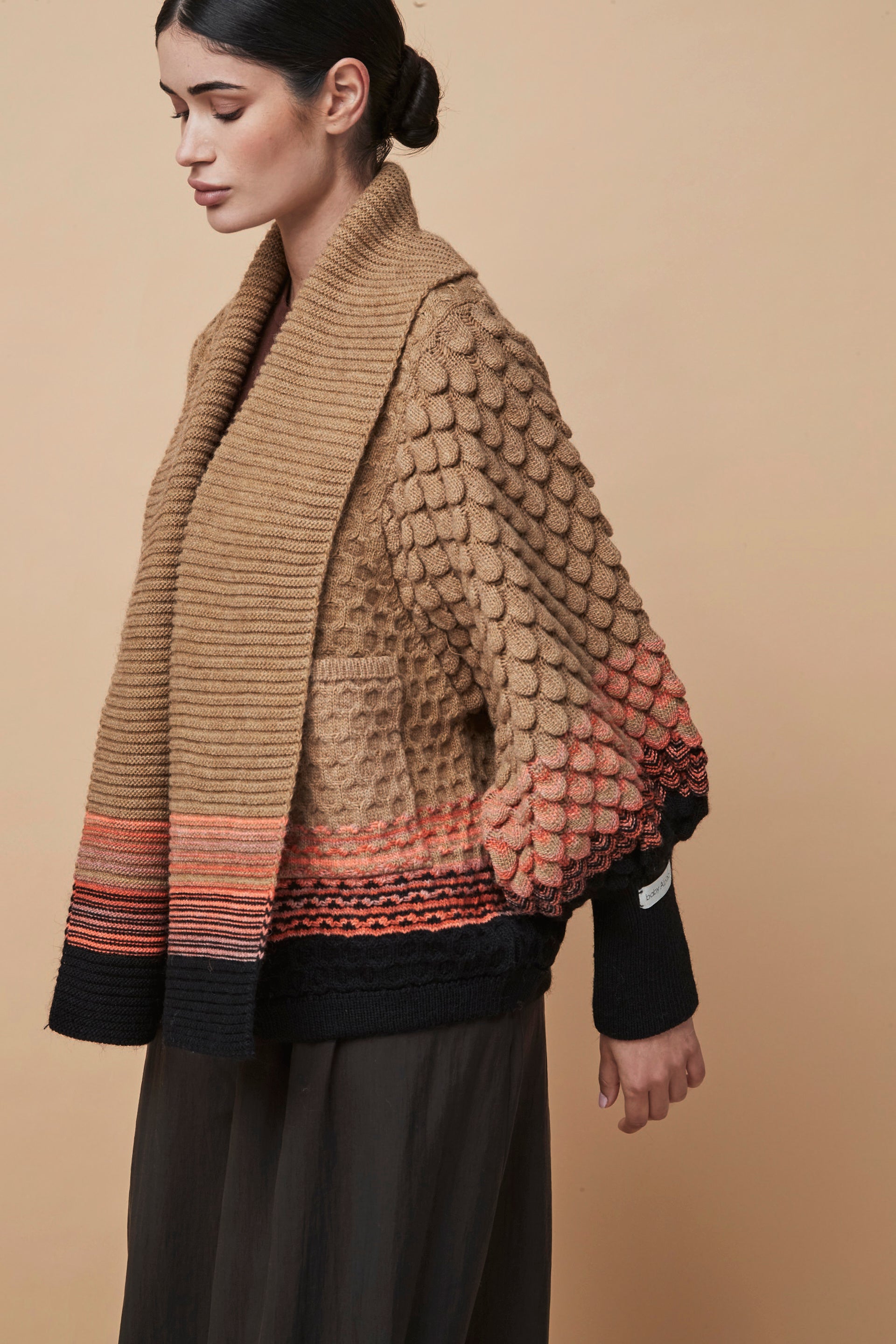 SIMONETTA CAMEL ALPACA AND MERINO JACKET