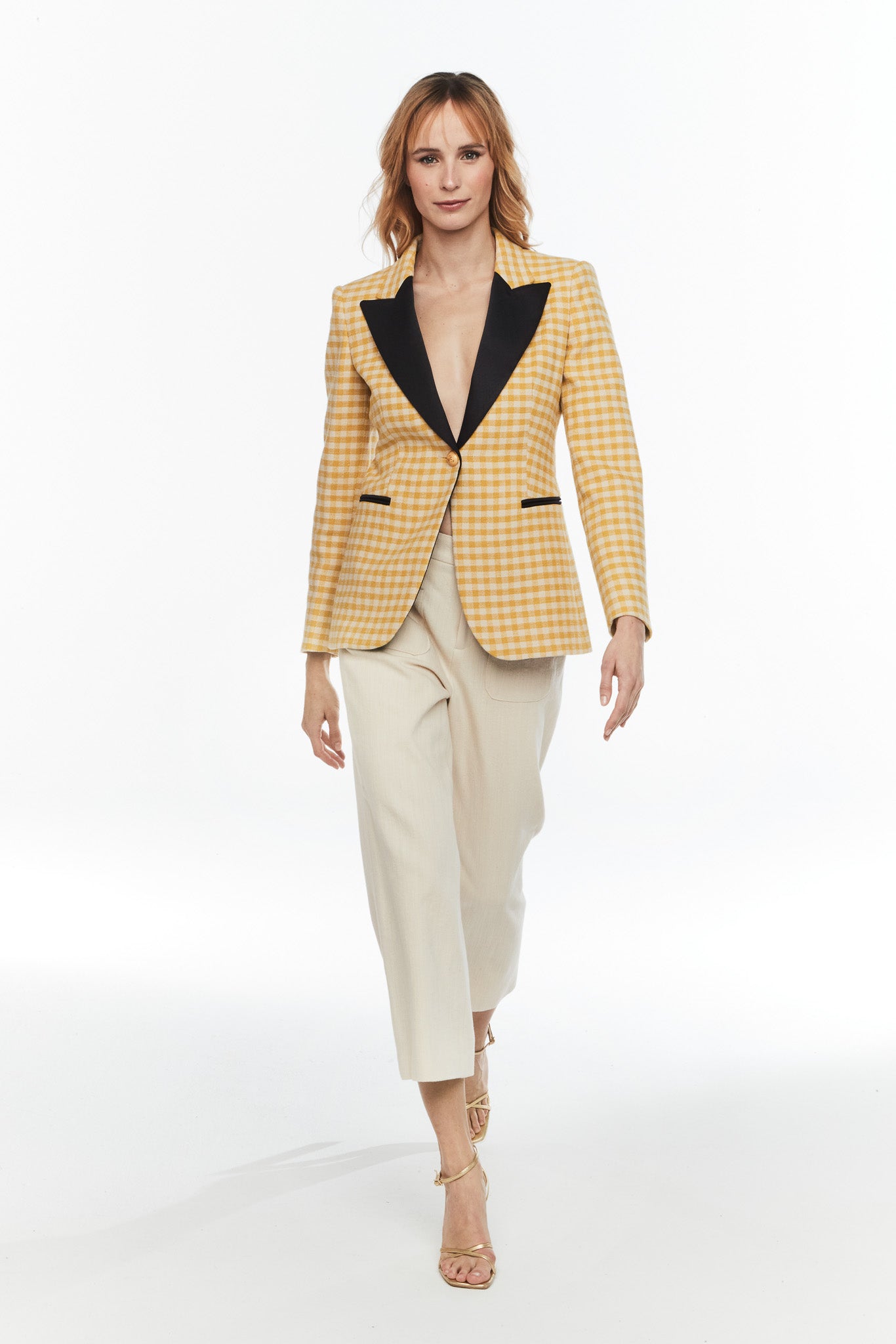 FIONA VICHY CHECK BLAZER