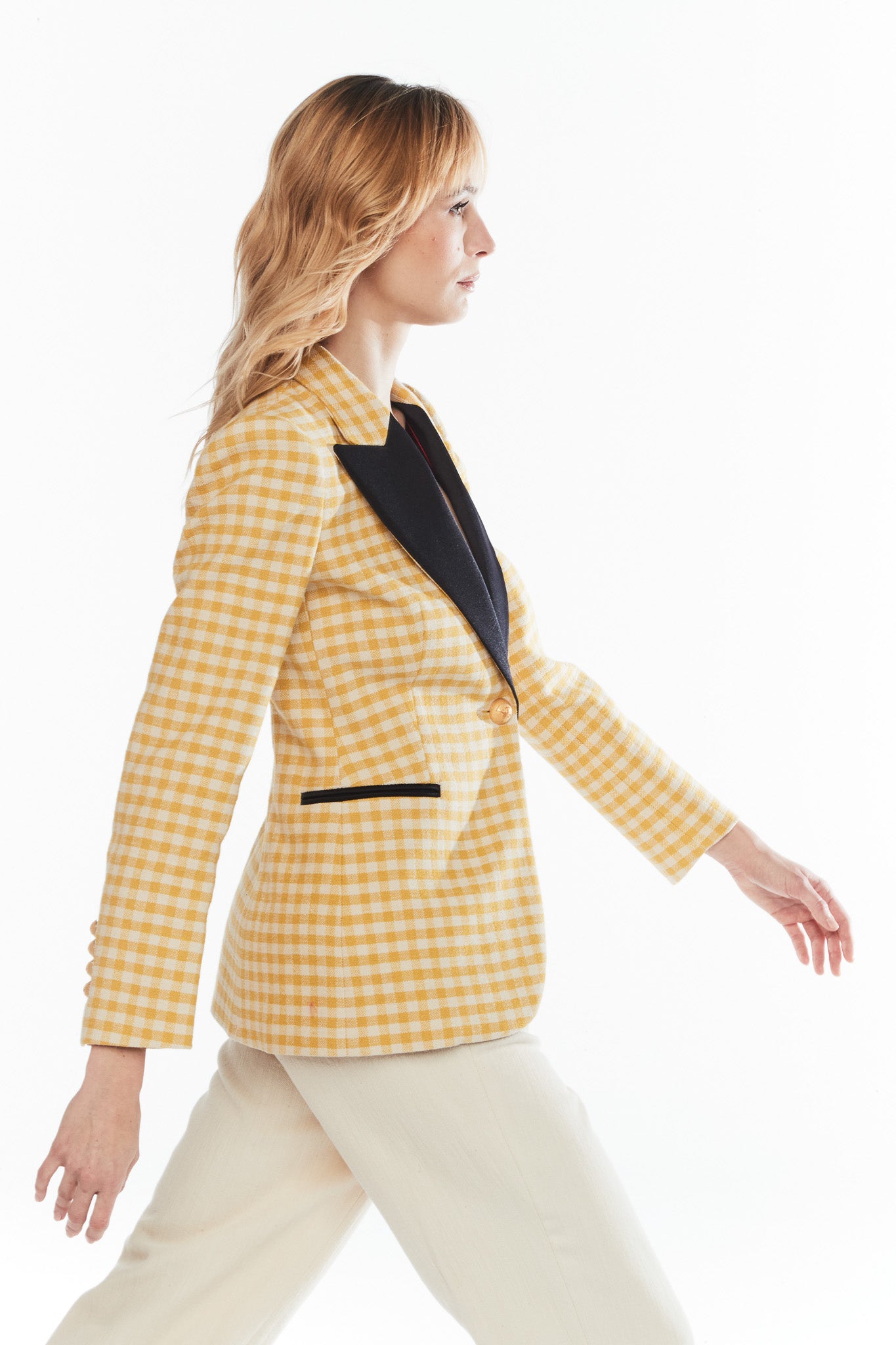 FIONA VICHY CHECK BLAZER