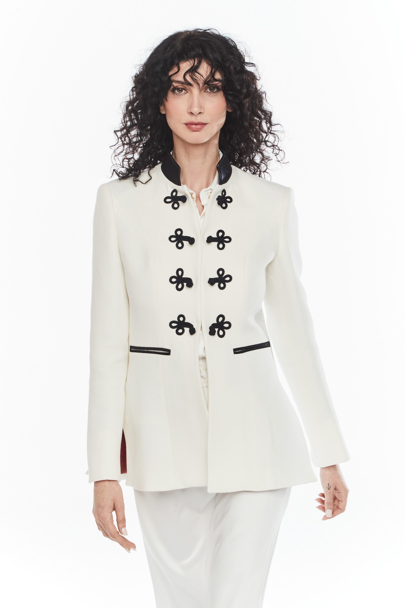 BLAZER LARGA LINO BLANCO CORNELIA