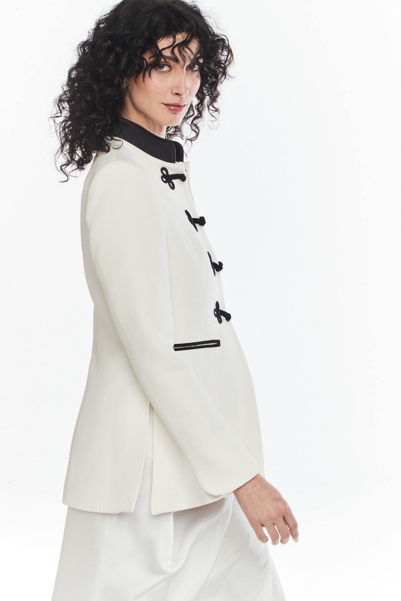 BLAZER LARGA LINO BLANCO CORNELIA