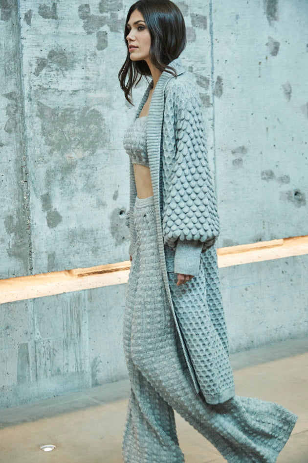 NADINE LONG ALPACA AND MERINO JACKET