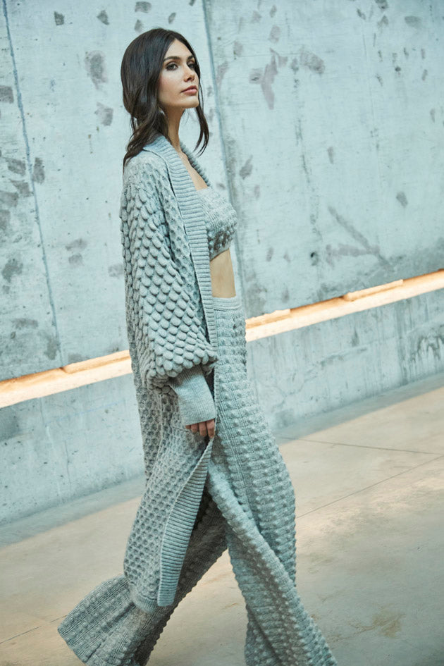 NADINE LONG ALPACA AND MERINO JACKET