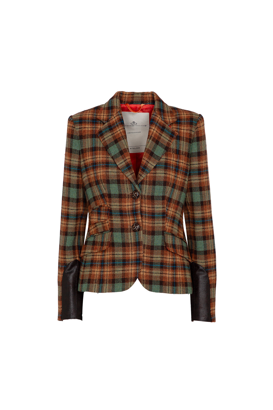 VERMONT ORANGE CHECKED BLAZER