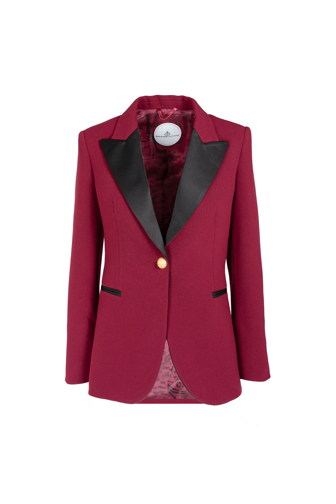 OCTAVIA SATIN LAPEL BLAZER