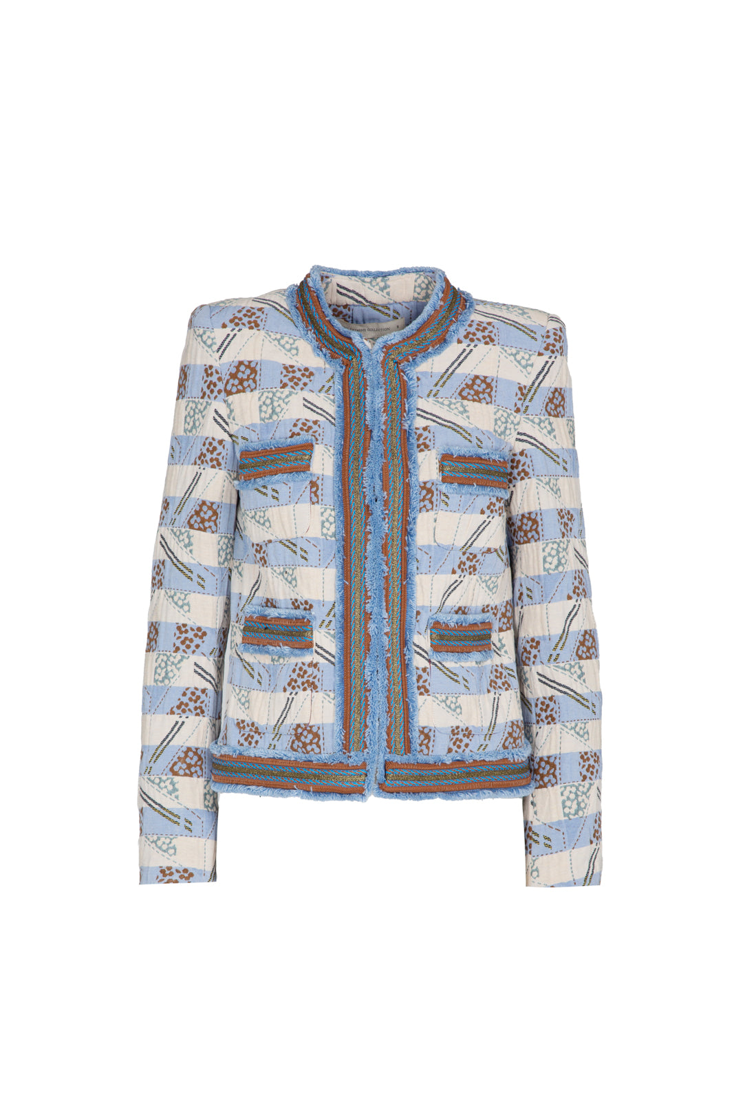 MARQUETTE JACQUARD KNITTED JACKET